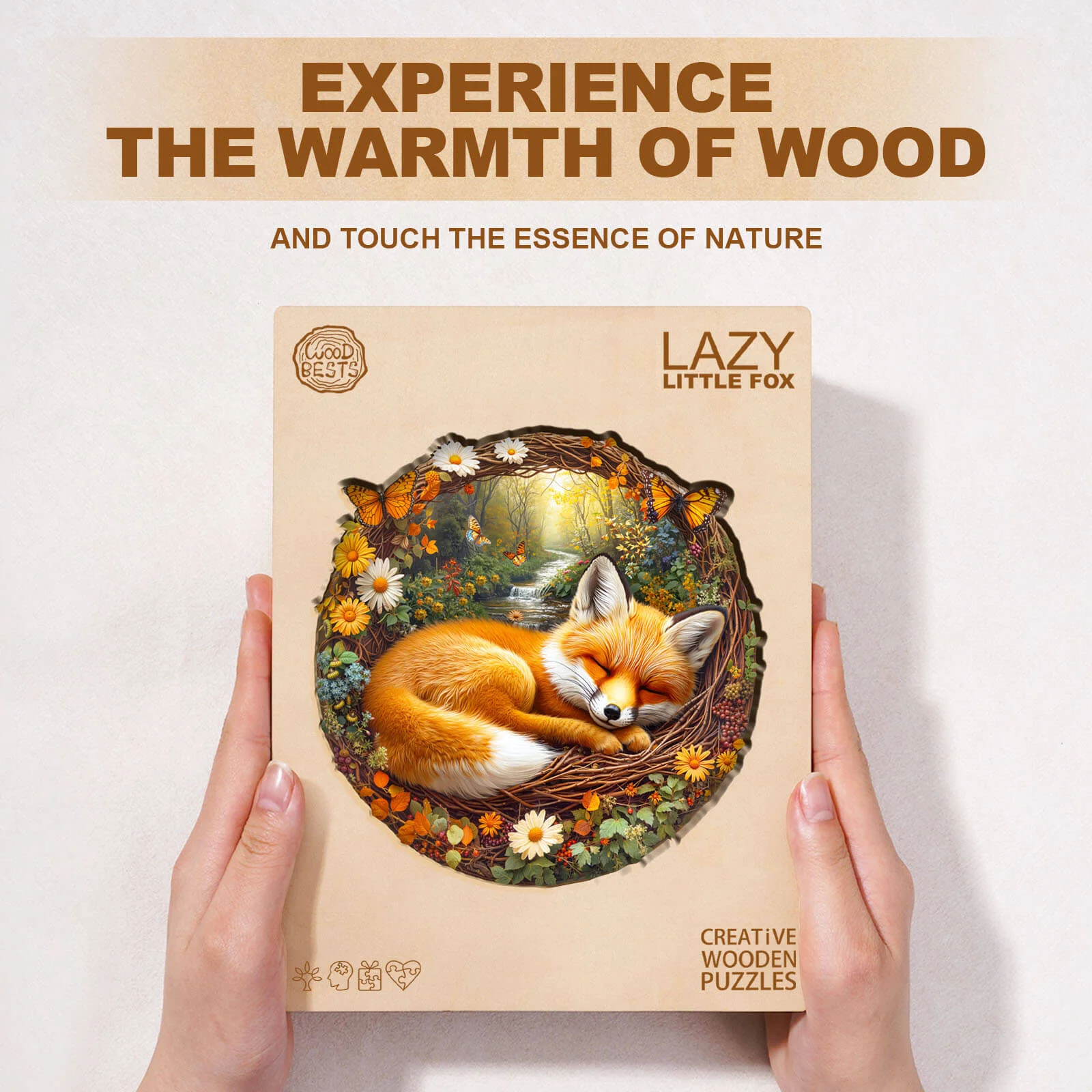 Lazy little fox Wooden Jigsaw Puzzle - Image 5