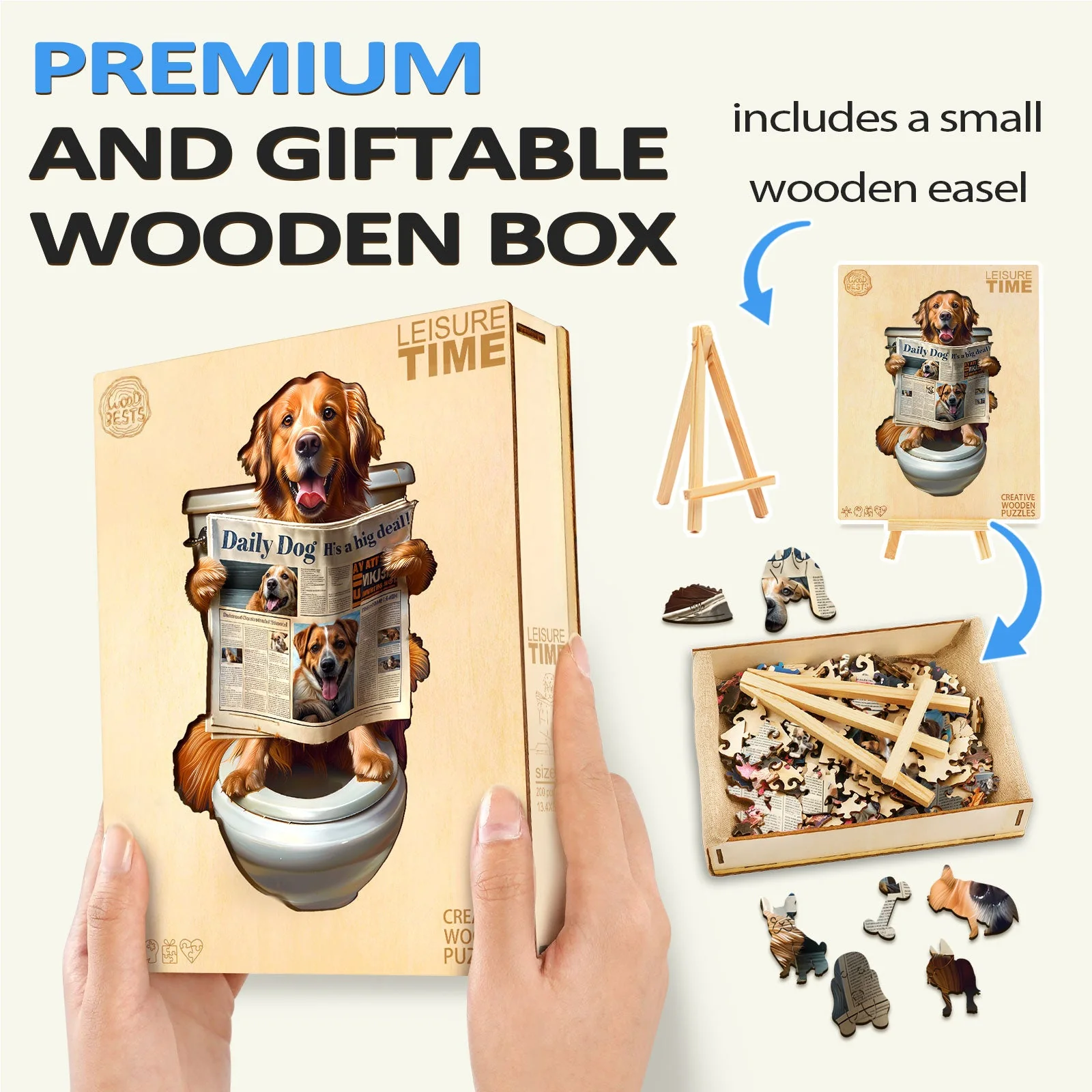 Leisure Time Wooden Jigsaw Puzzle - Image 6