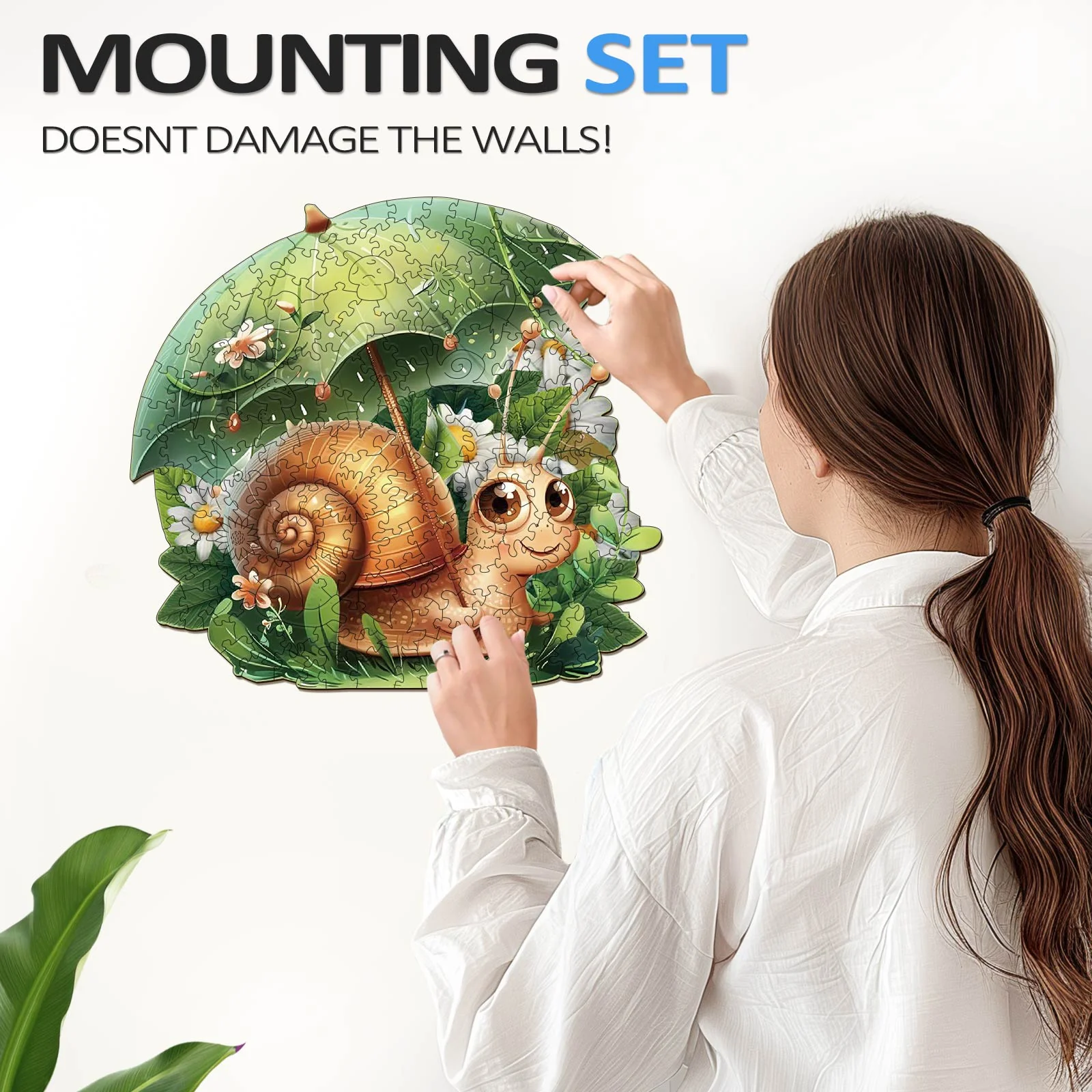Leisurely Snail Wooden Jigsaw Puzzle - Image 9