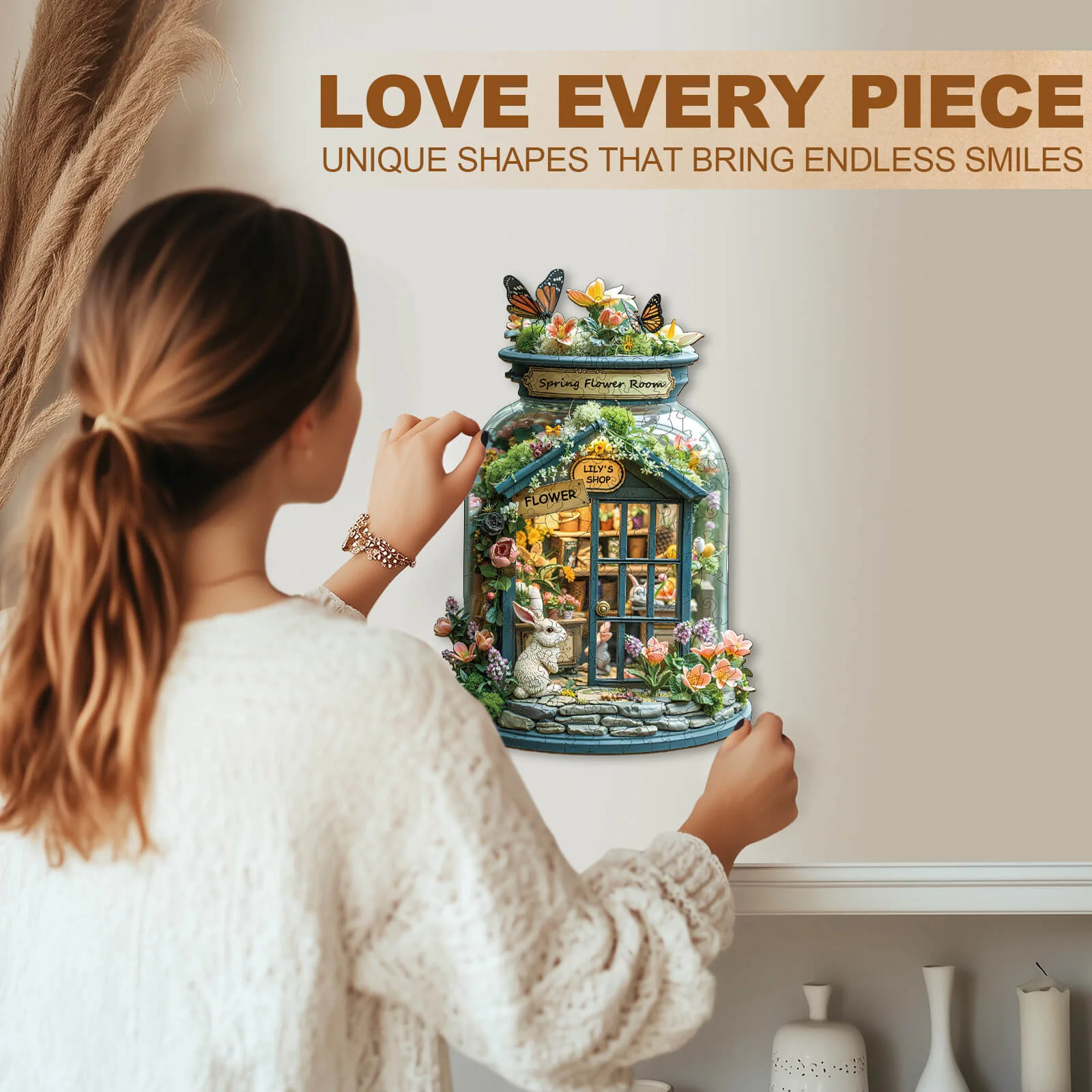 Lily's Flower Shop Wooden Jigsaw Puzzle - Image 10