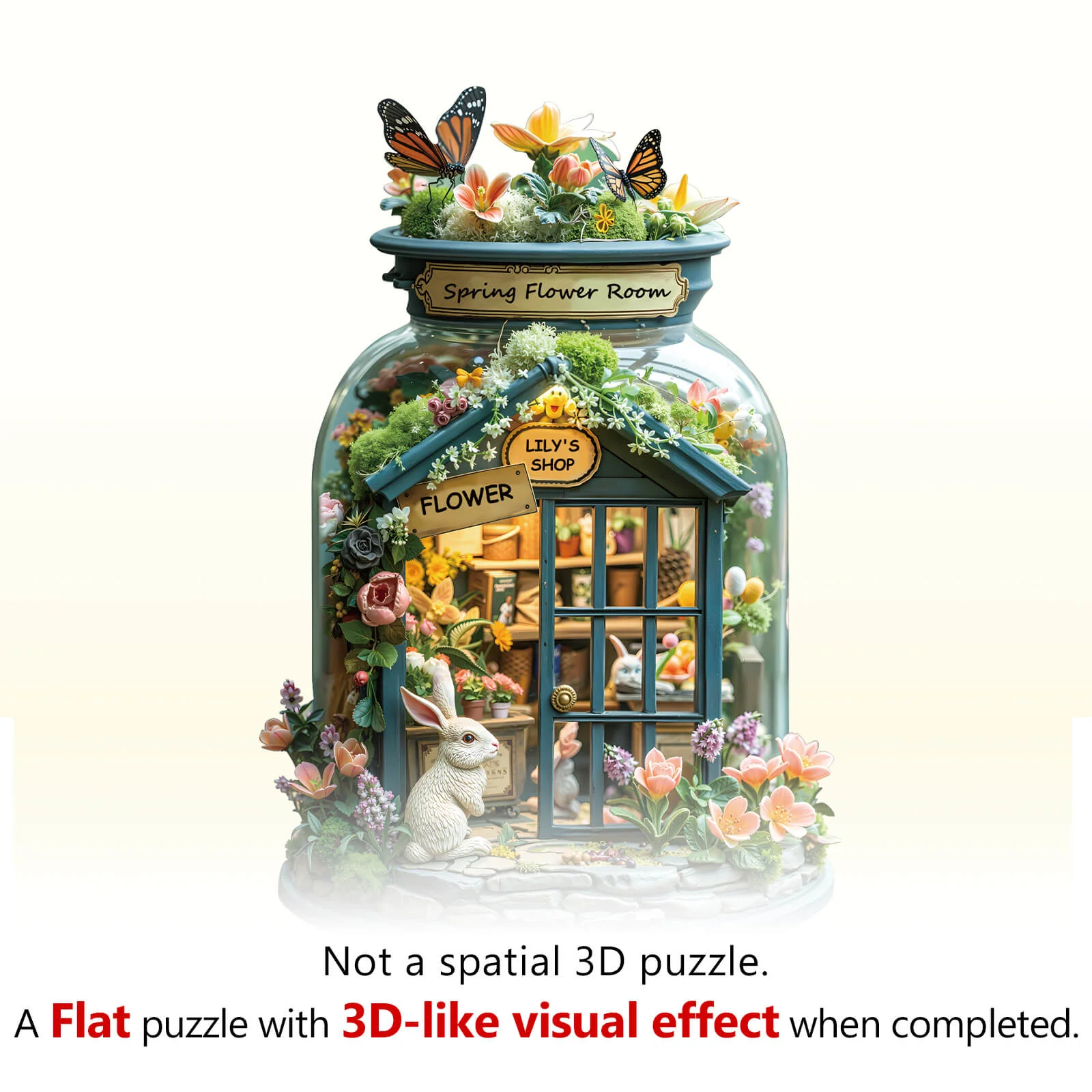 Lily's Flower Shop Wooden Jigsaw Puzzle - Image 3
