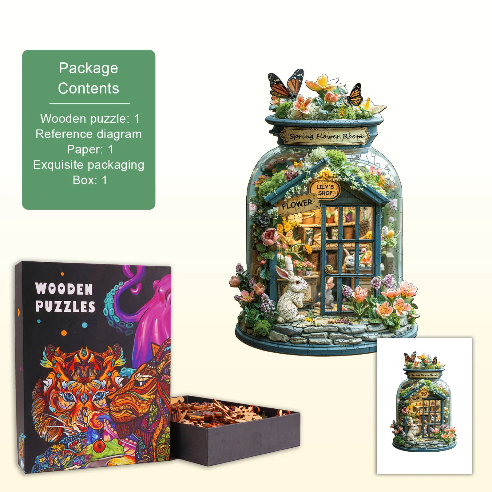 Lily's Flower Shop Wooden Jigsaw Puzzle - Image 5