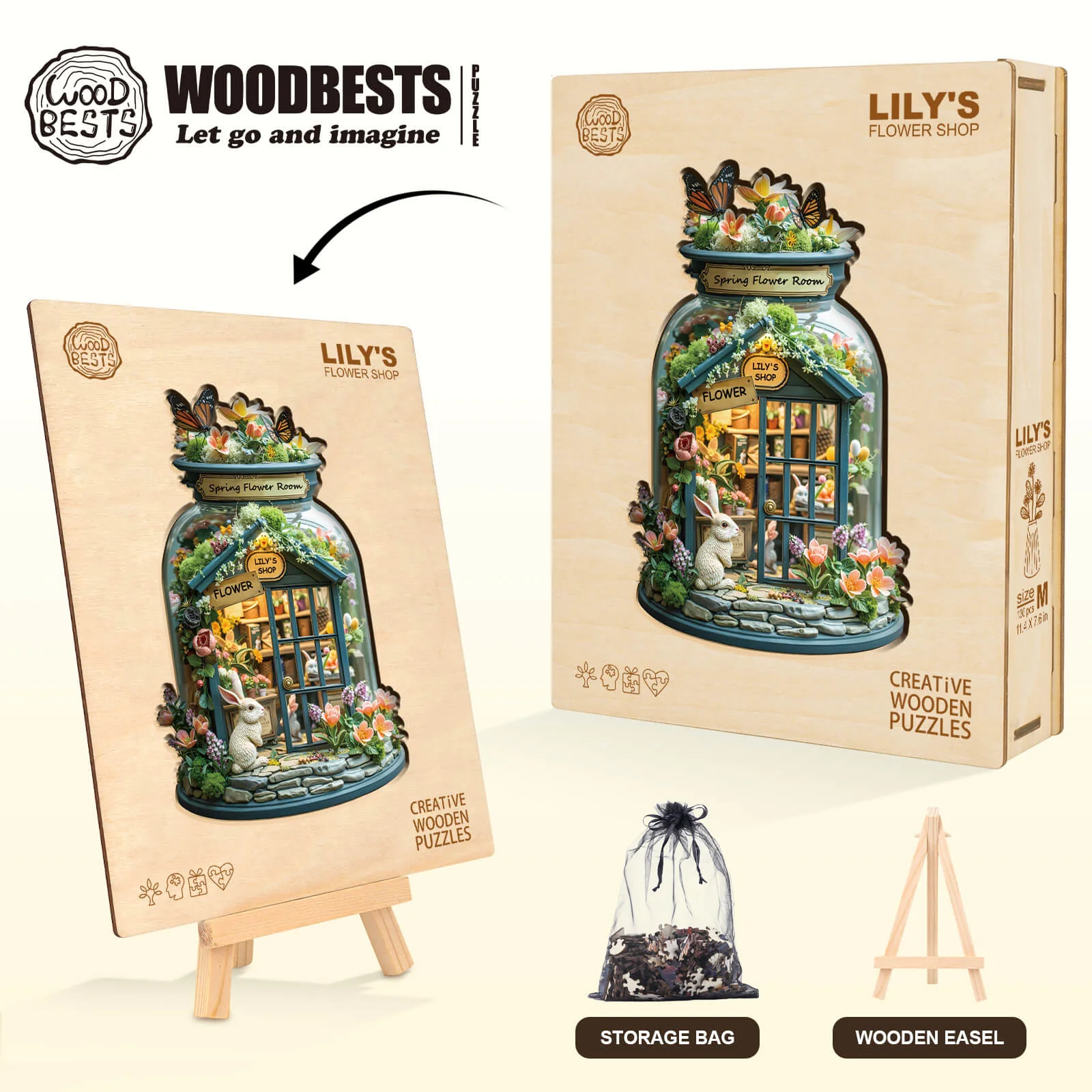 Lily's Flower Shop Wooden Jigsaw Puzzle - Image 8