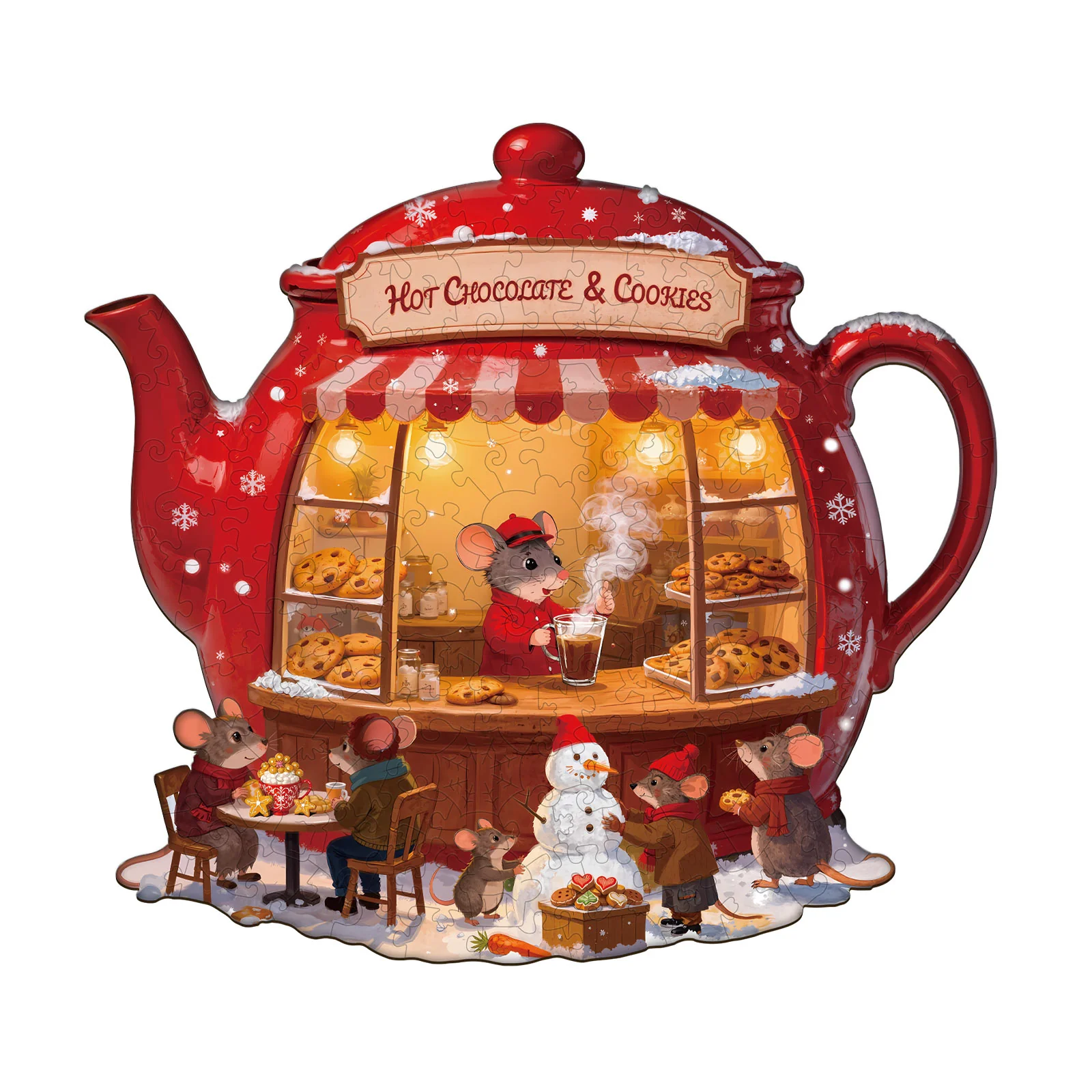Little Mouse Bakery Wooden Jigsaw Puzzle