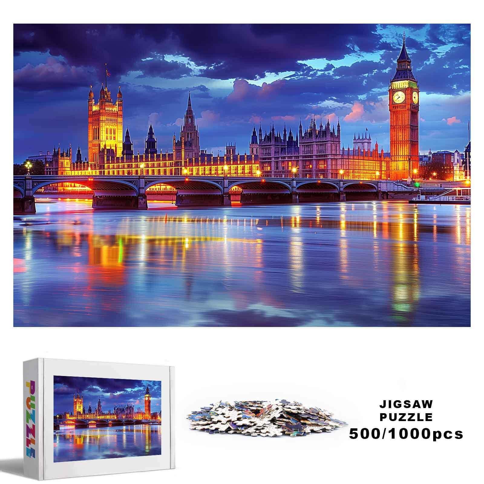London Riverside Sunset 500 / 1000 Piece Puzzle - Image 2