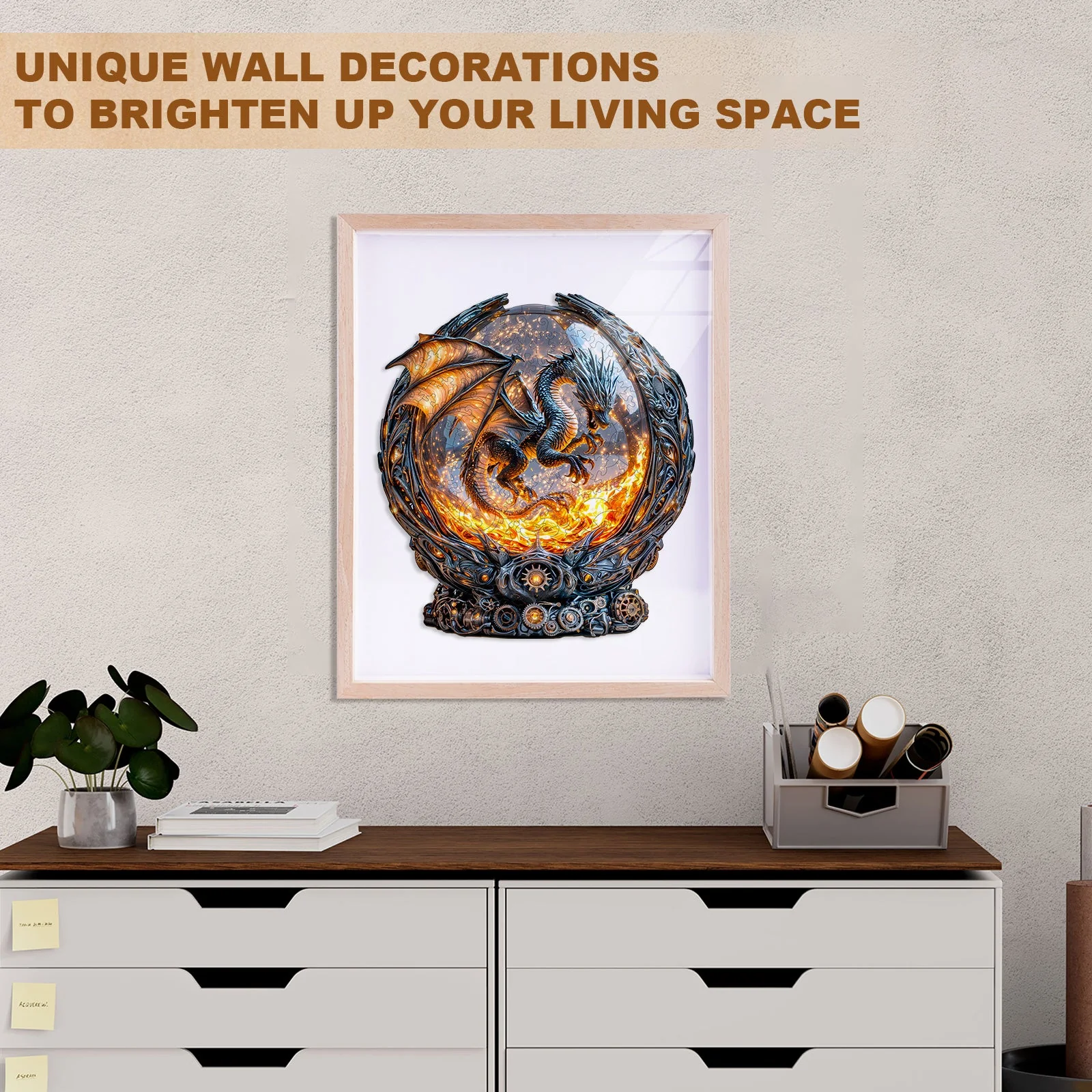 Magic Ball Fire Dragon Wooden Jigsaw Puzzle - Image 12