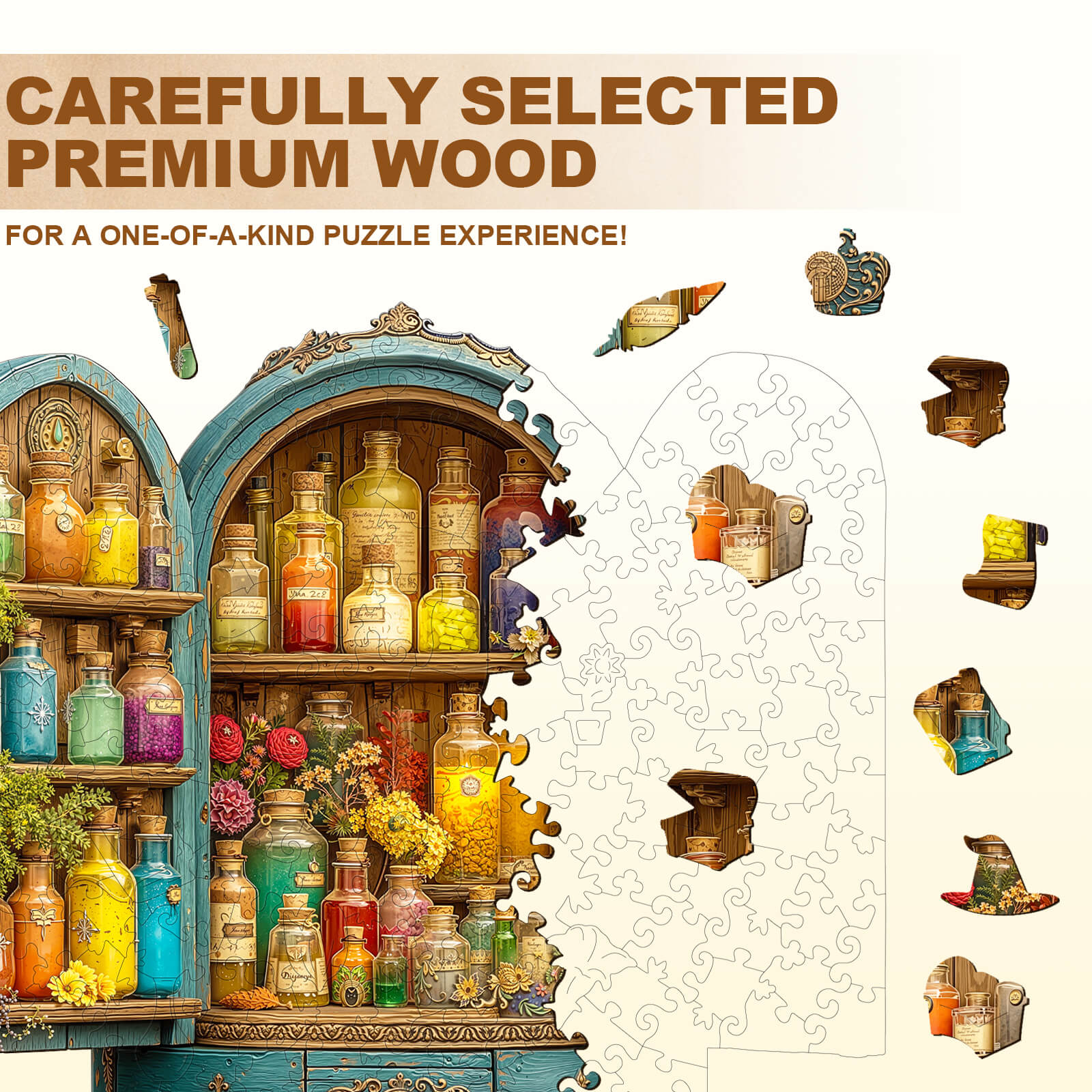 Magic Cabinet Wooden Jigsaw Puzzle - Image 2