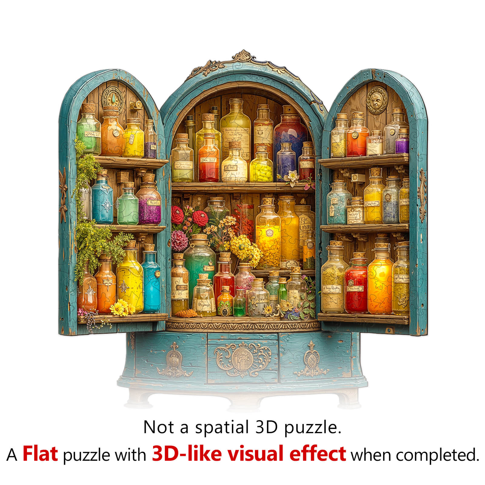 Magic Cabinet Wooden Jigsaw Puzzle - Image 3