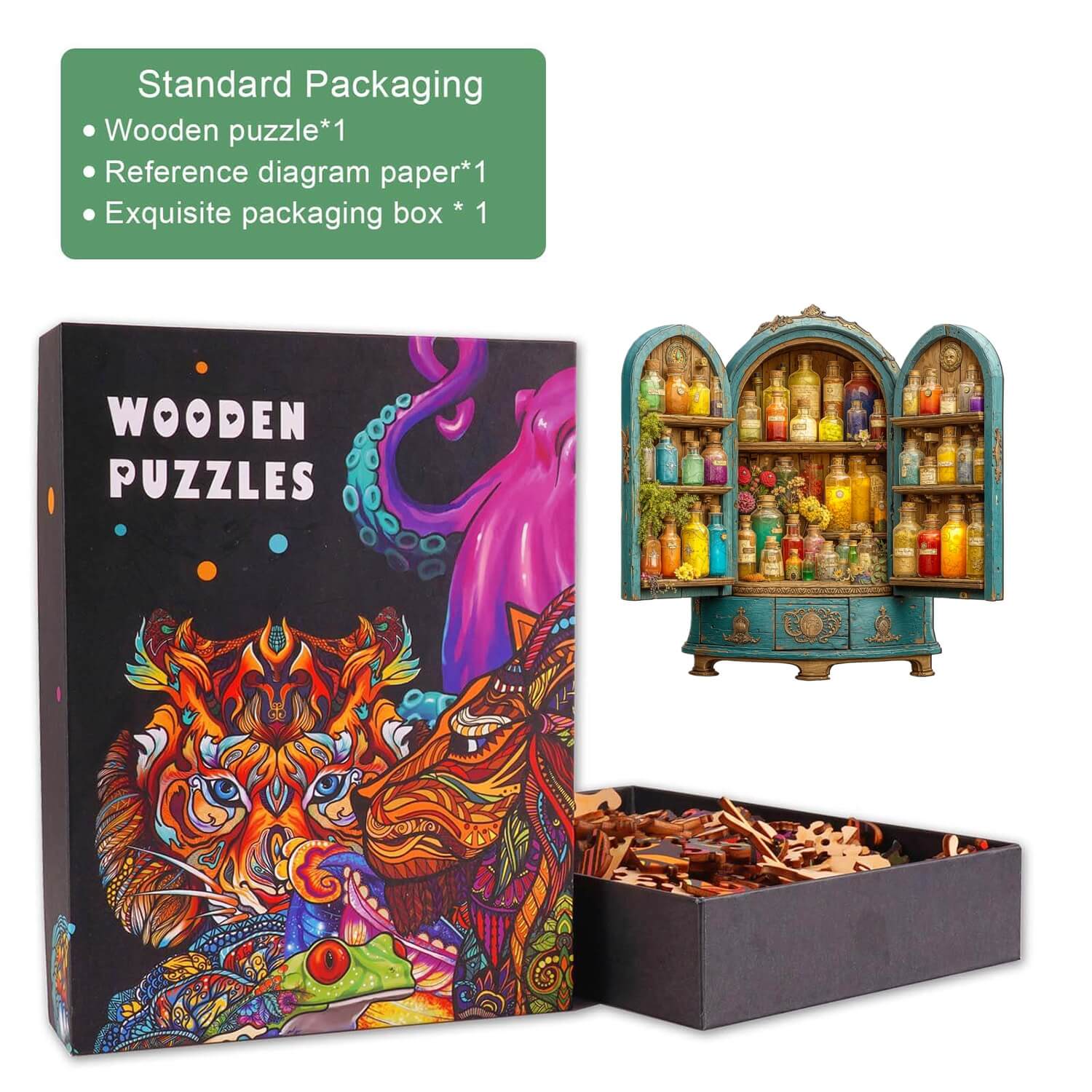 Magic Cabinet Wooden Jigsaw Puzzle - Image 5