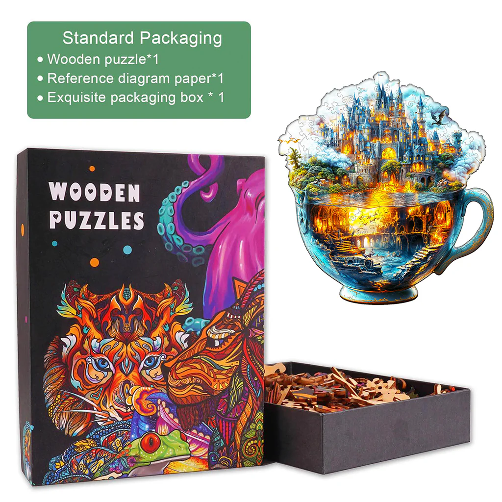 Magic cup-1 Wooden Jigsaw Puzzle - Image 6