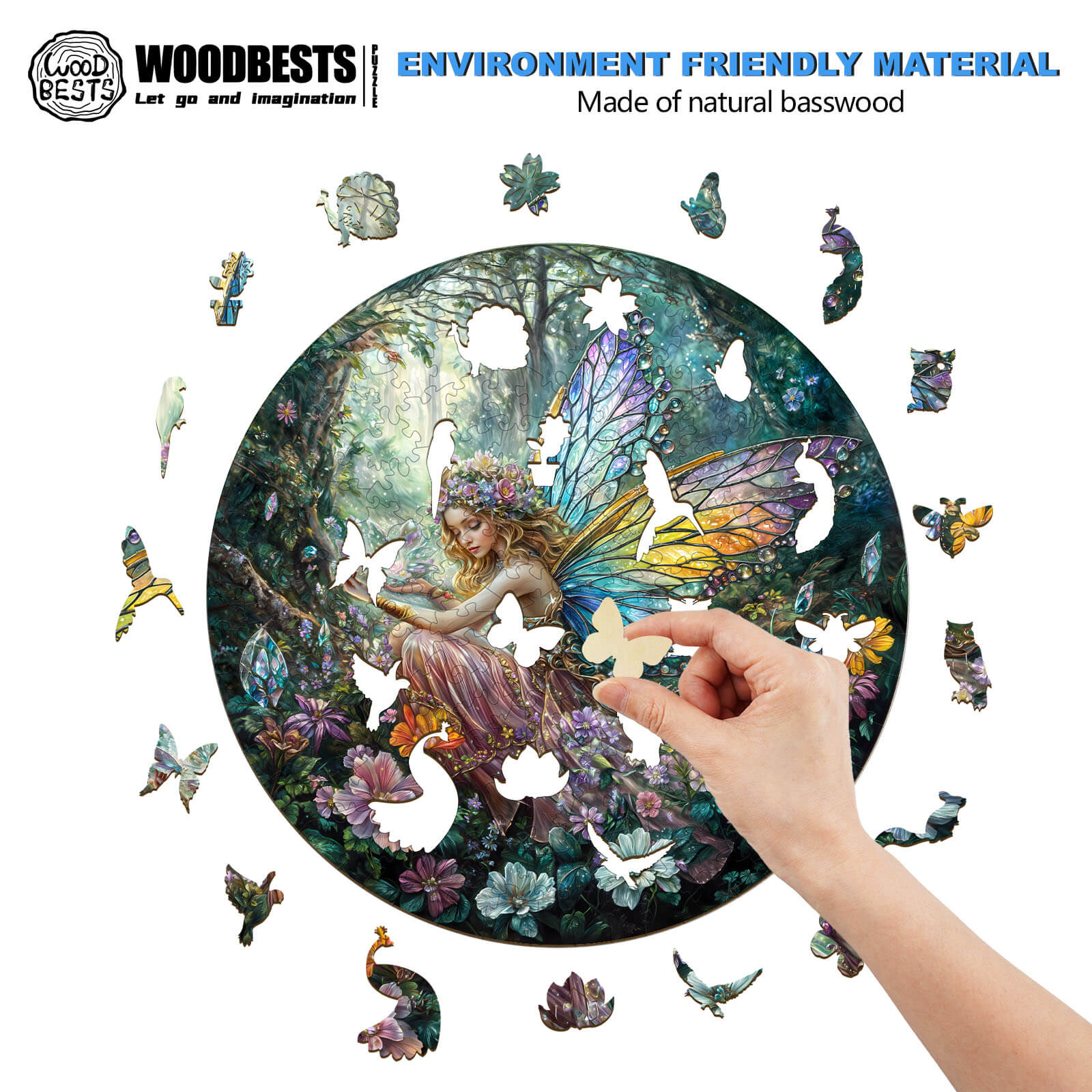 Magic Fairy Wooden Jigsaw Puzzle - Image 4
