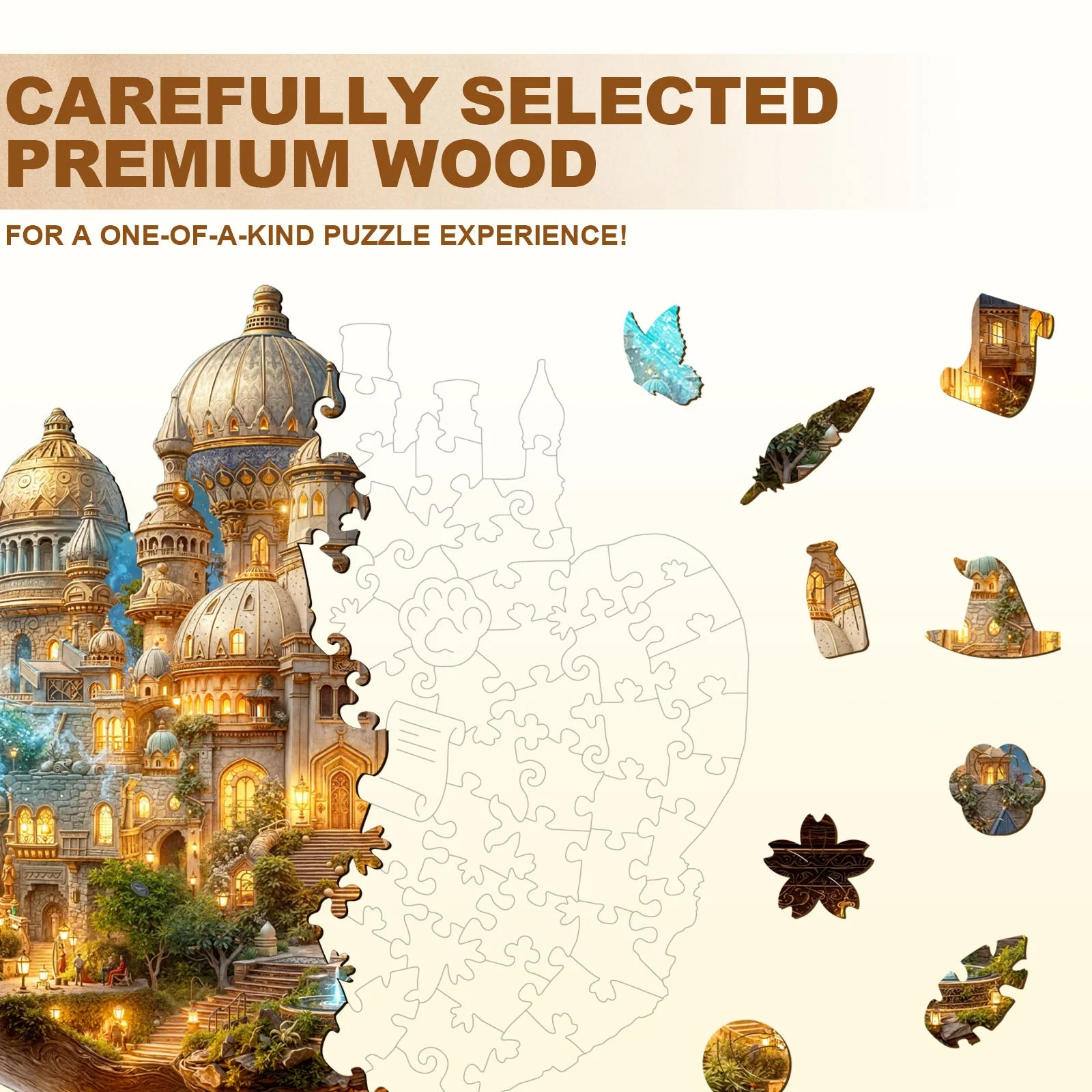 Magic Lamp World Wooden Jigsaw Puzzle - Image 2