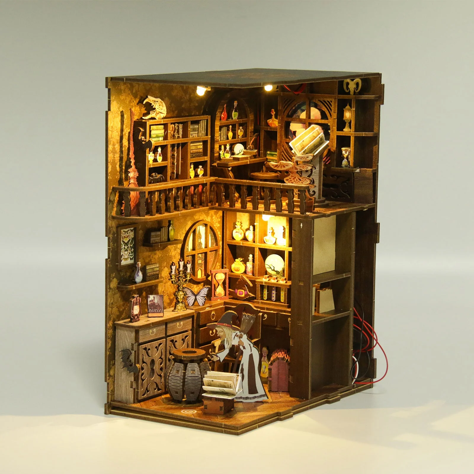 Magic Night - DIY Book Nook Kit,3D Wooden Puzzle - Image 7