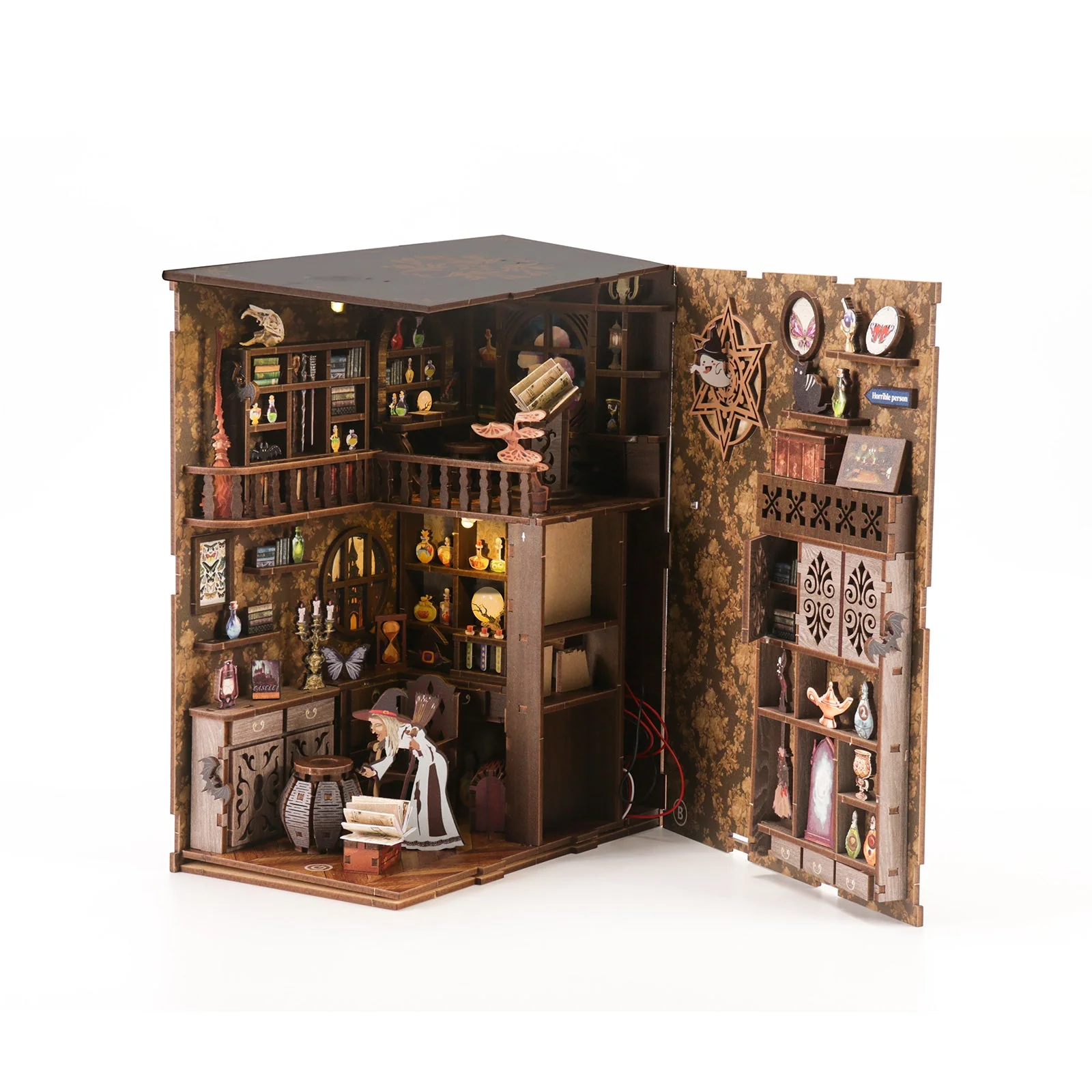 Magic Night - DIY Book Nook Kit,3D Wooden Puzzle - Image 9