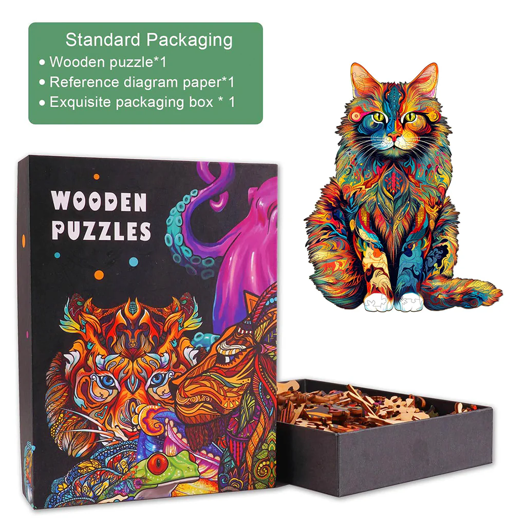 Maine Coon Wooden Jigsaw Puzzle - Image 5
