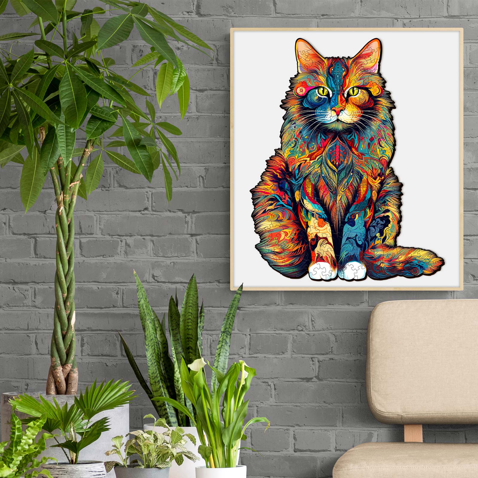 Maine Coon Wooden Jigsaw Puzzle - Image 9