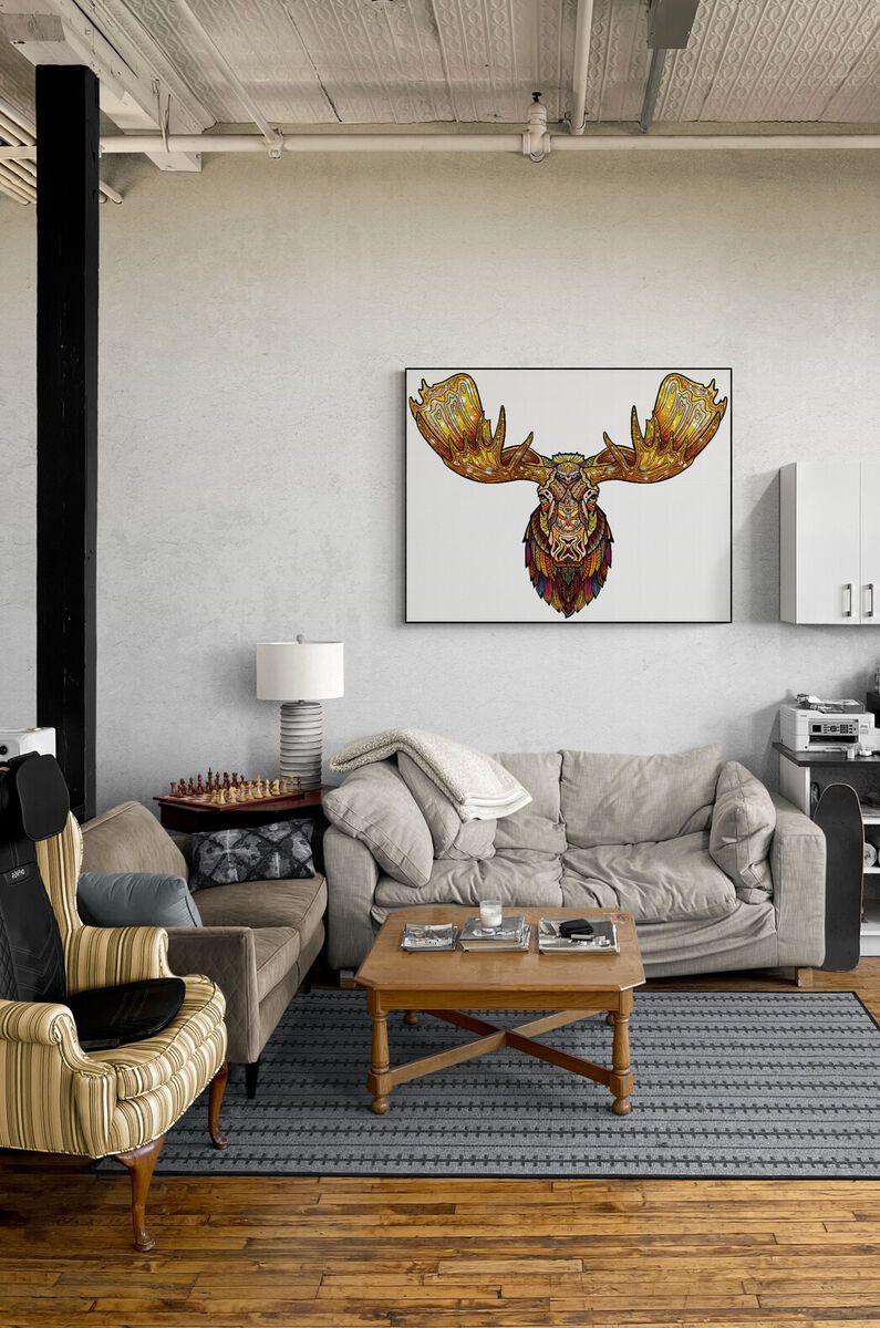 Majestic Moose Wooden Jigsaw Puzzle - Image 6