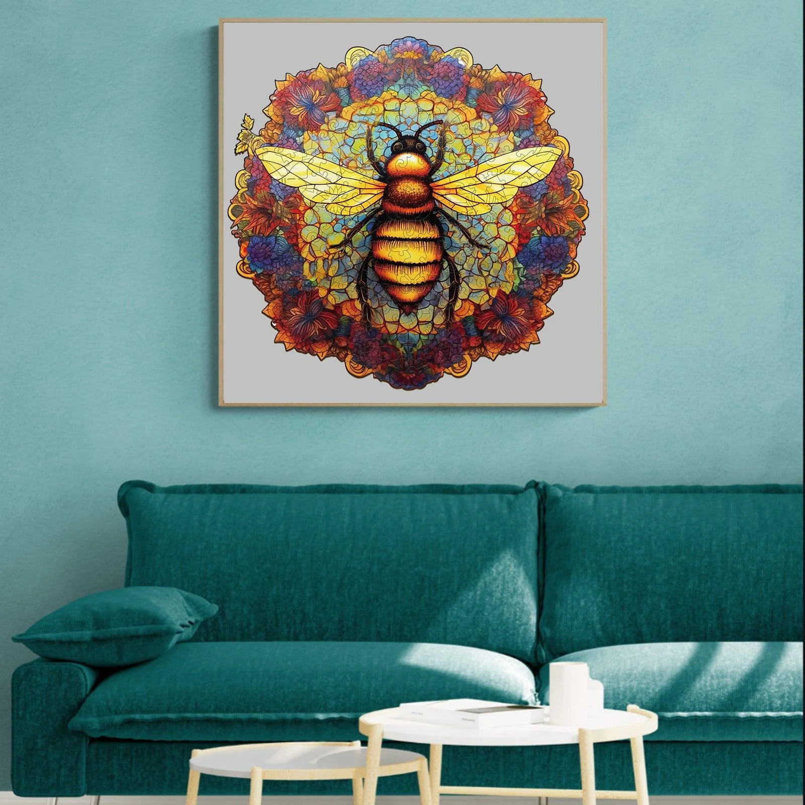Mandala Bee Wooden Jigsaw Puzzle - Image 10