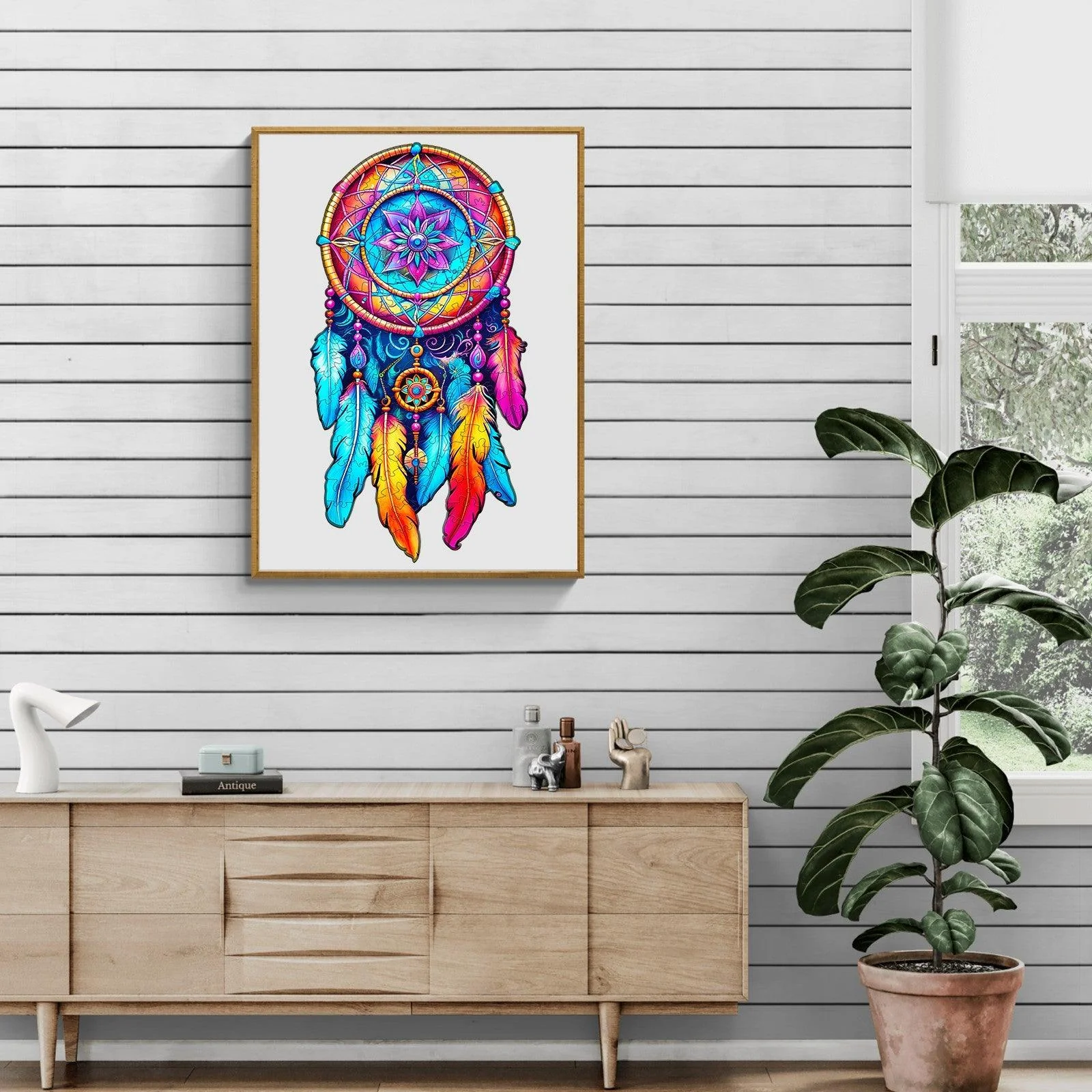 Mandala Dream Catcher Wooden Jigsaw Puzzle - Image 8