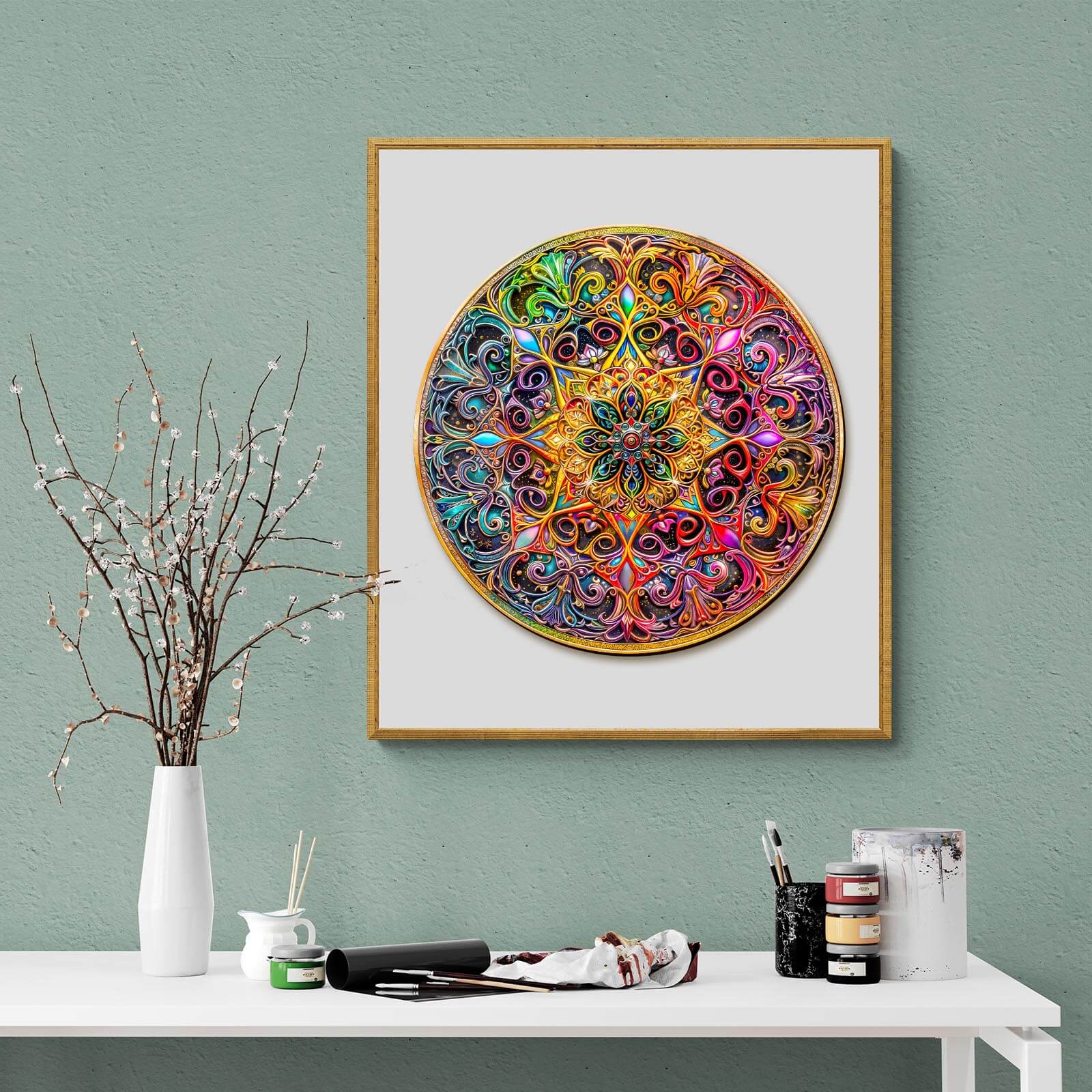 Mandala Dreamland Wooden Jigsaw Puzzle - Image 9