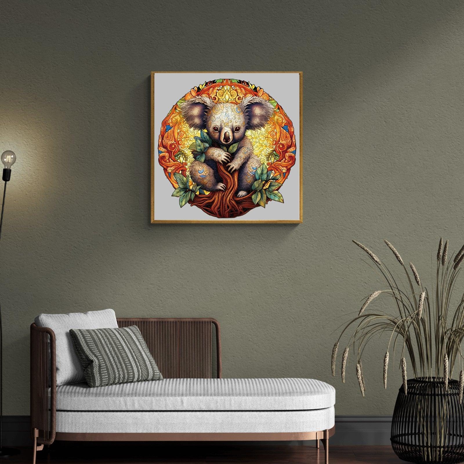 Mandala Koala Wooden Jigsaw Puzzle - Image 9