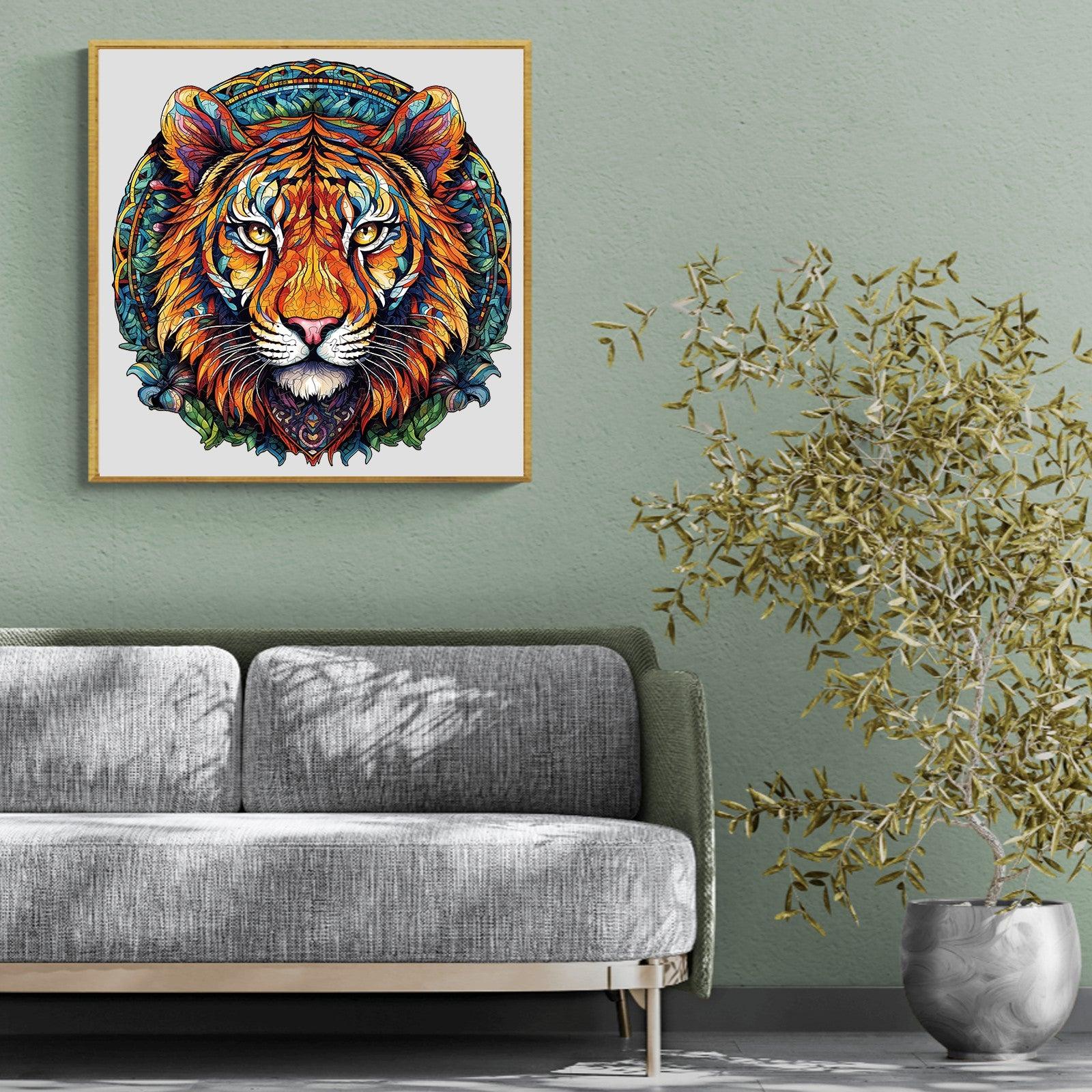 Mandala Tiger Wooden Jigsaw Puzzle - Image 10