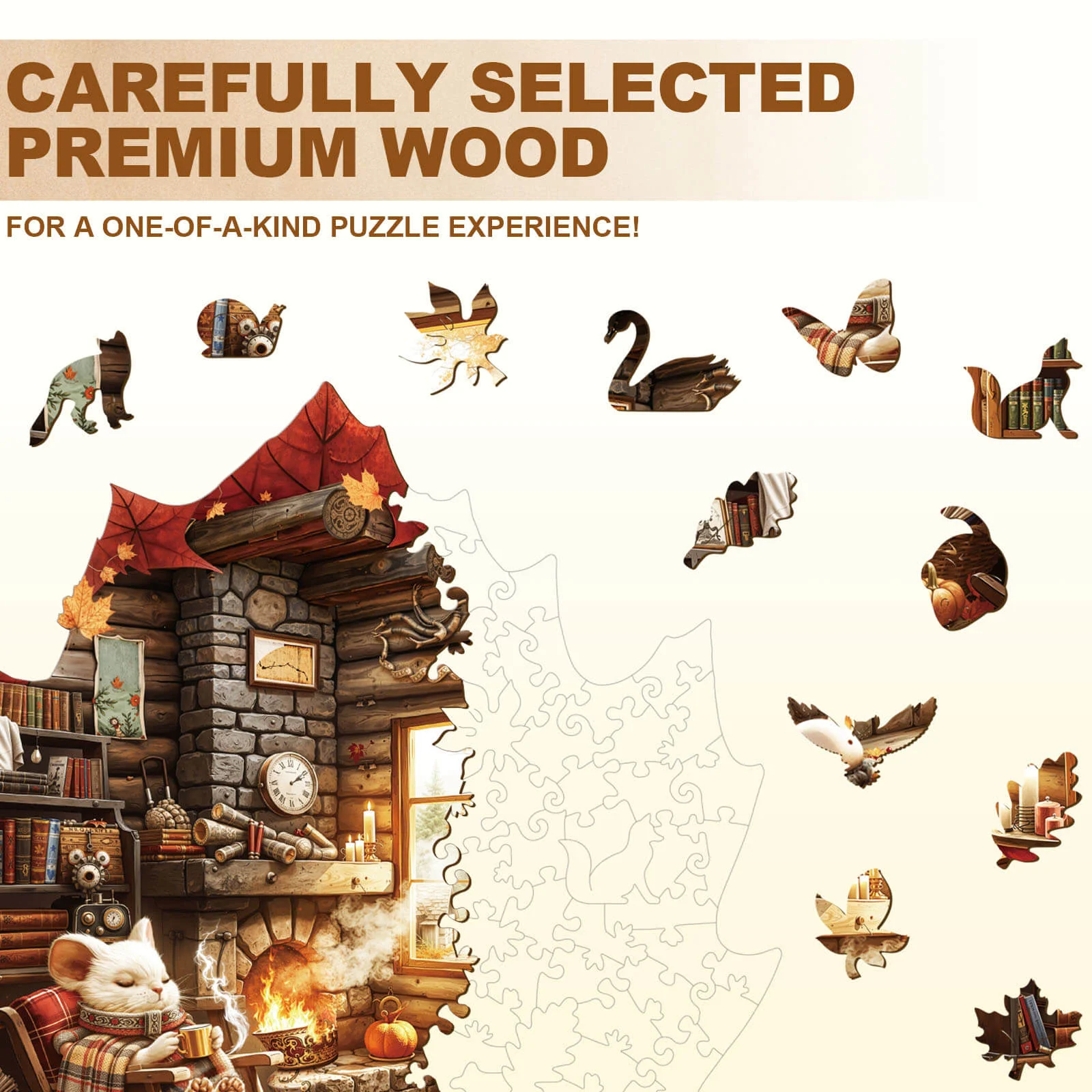 Maple Leaf Story Wooden Jigsaw Puzzle - Image 2