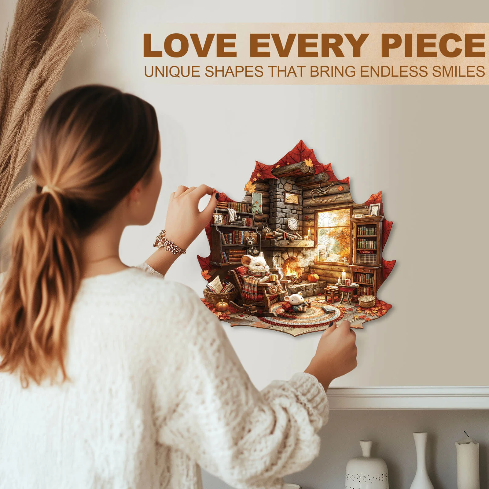 Maple Leaf Story Wooden Jigsaw Puzzle - Image 8