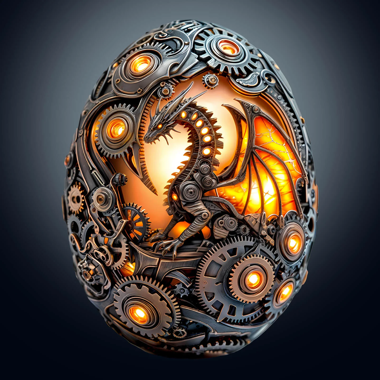 Mechanical Dragon Egg Wooden Jigsaw Puzzle - Image 2