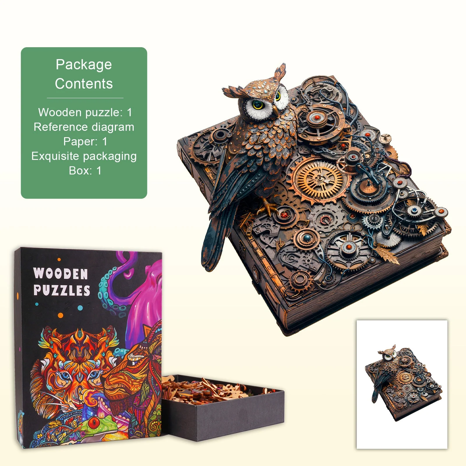Mechanical Prophecy Wooden Jigsaw Puzzle - Image 4