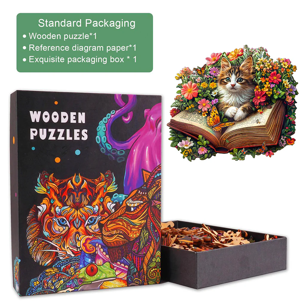 Meow Stories Wooden Jigsaw Puzzle - Image 5