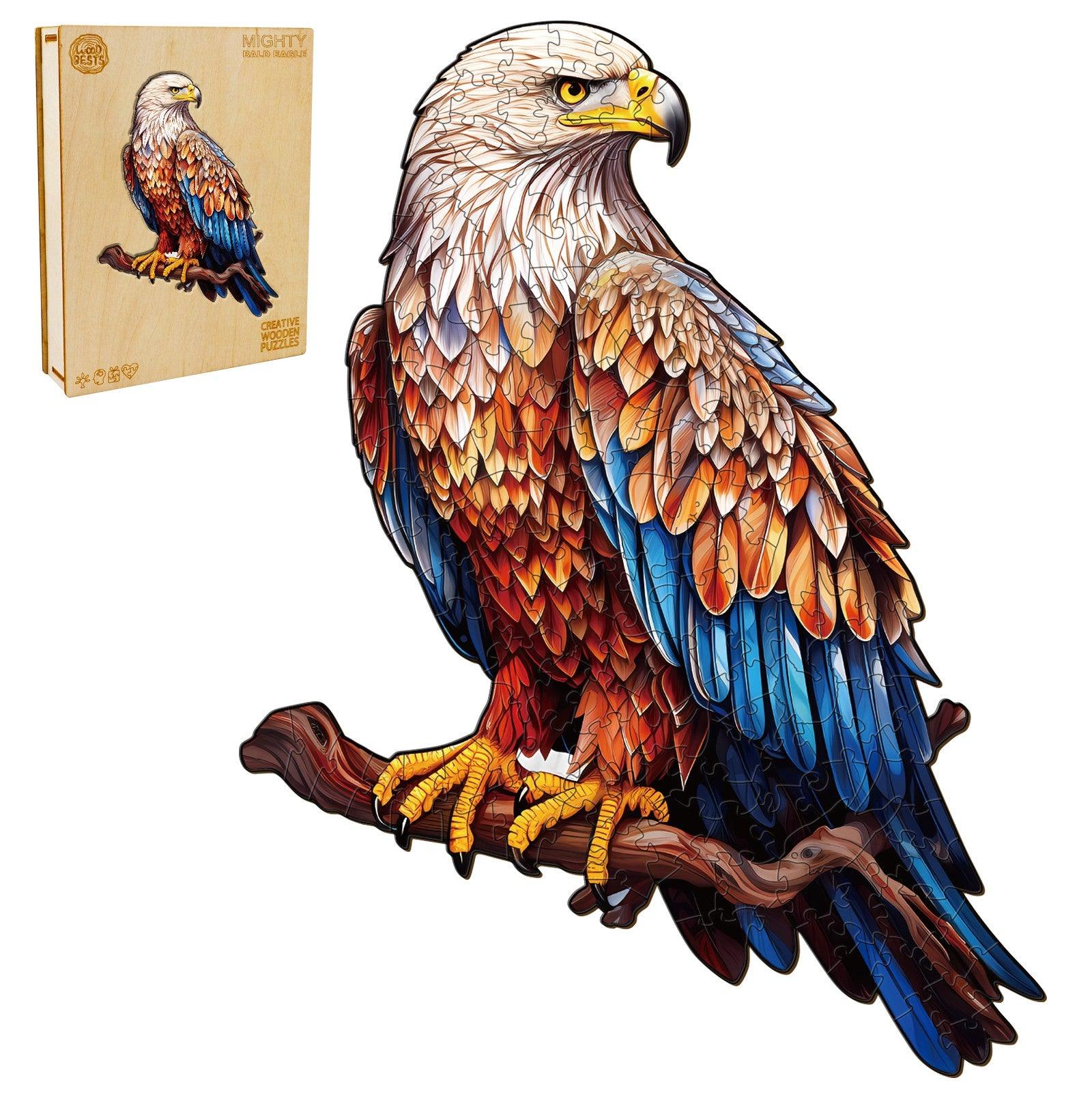 Mighty Bald Eagle Wooden Jigsaw Puzzle - Image 2