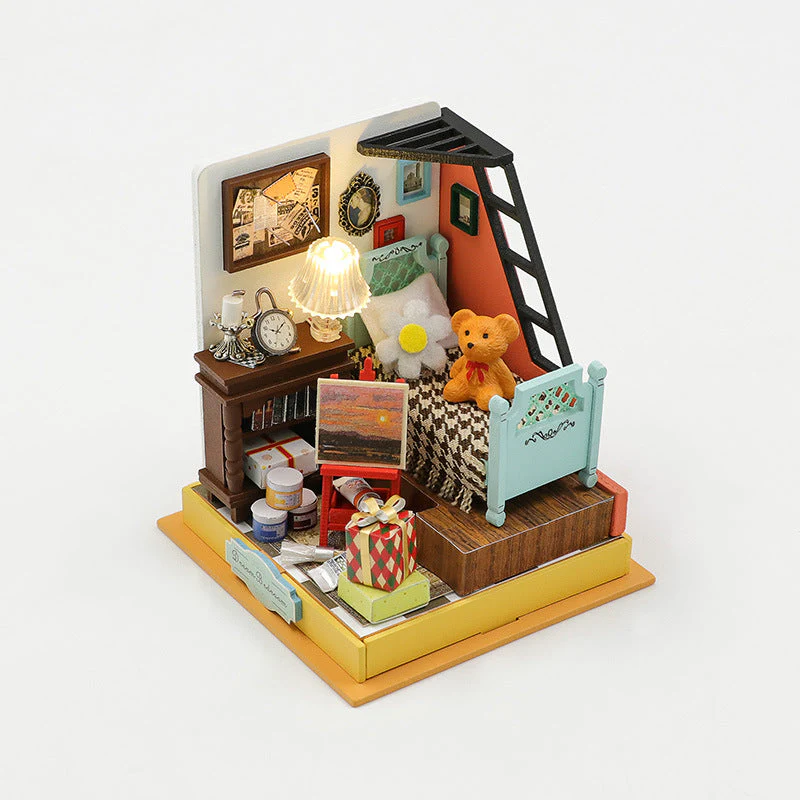 Mini House - DIY Dollhouse Kit,3D Wooden Puzzle - Image 6