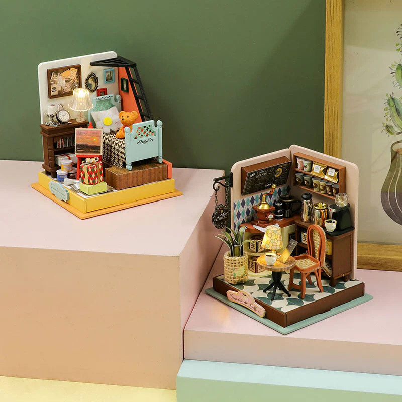 Mini House - DIY Dollhouse Kit,3D Wooden Puzzle - Image 8