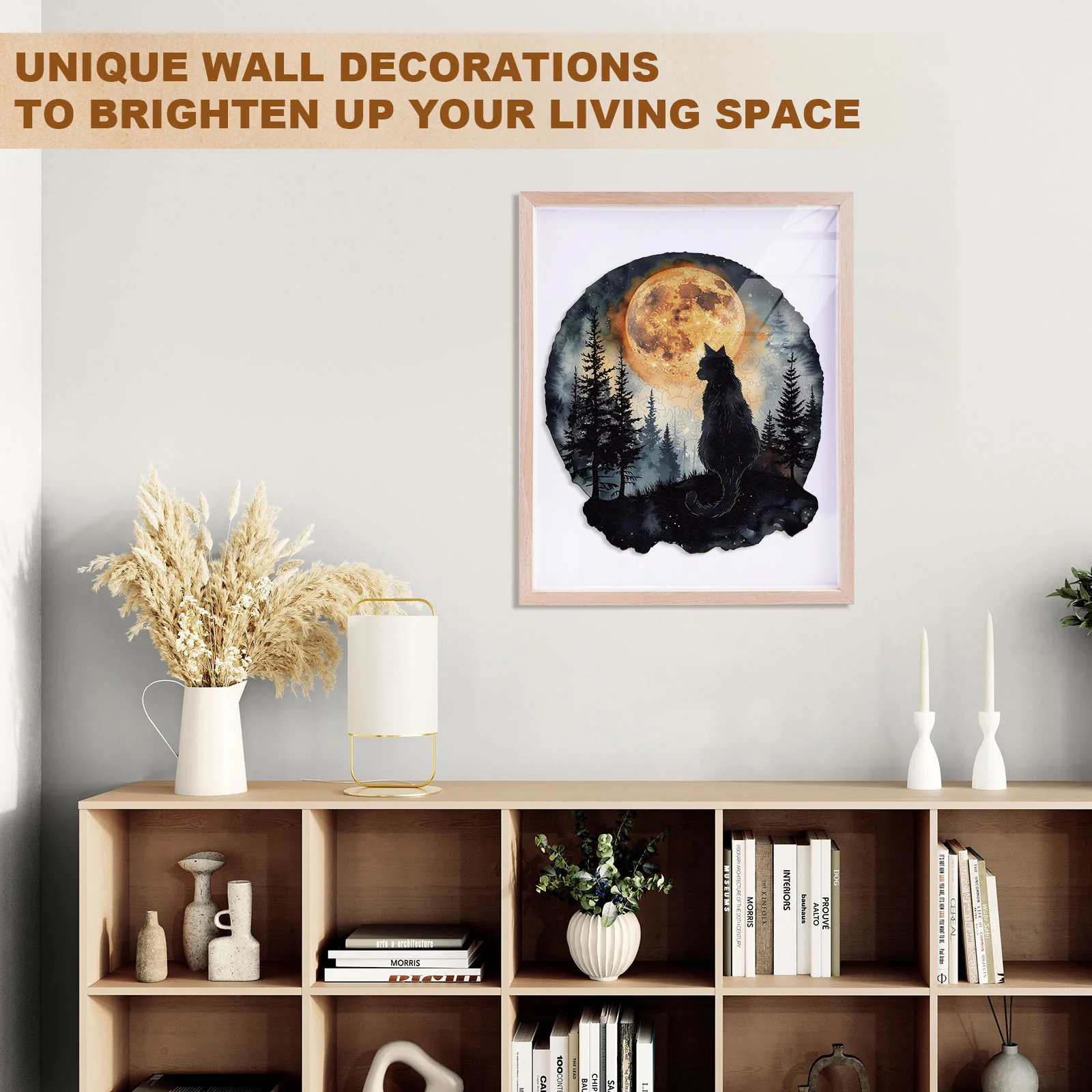 Moonlit Vigil Wooden Jigsaw Puzzle - Image 7