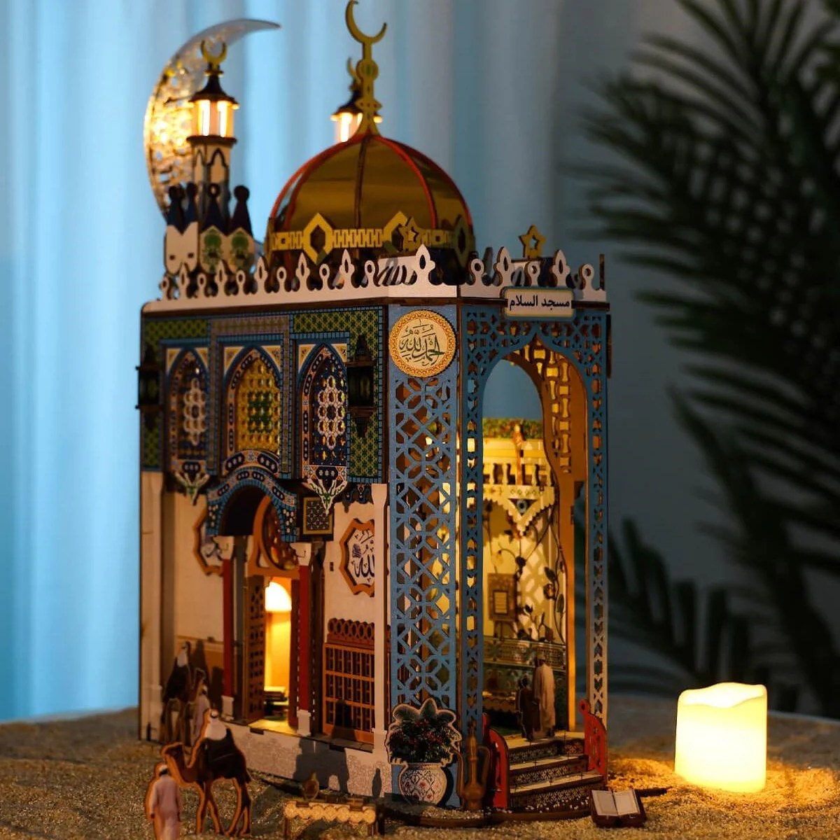 Mosque - DIY Book Nook Kit,3D Wooden Puzzle