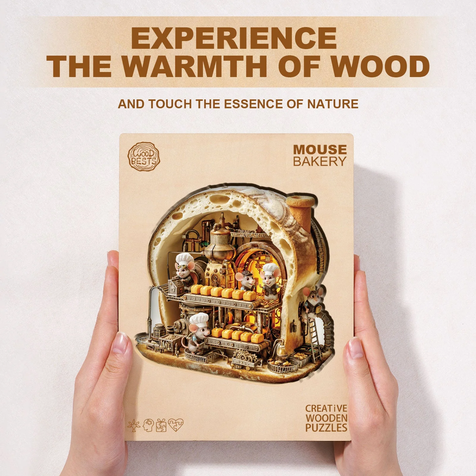 Mouse Bakery Wooden Jigsaw Puzzle - Image 6