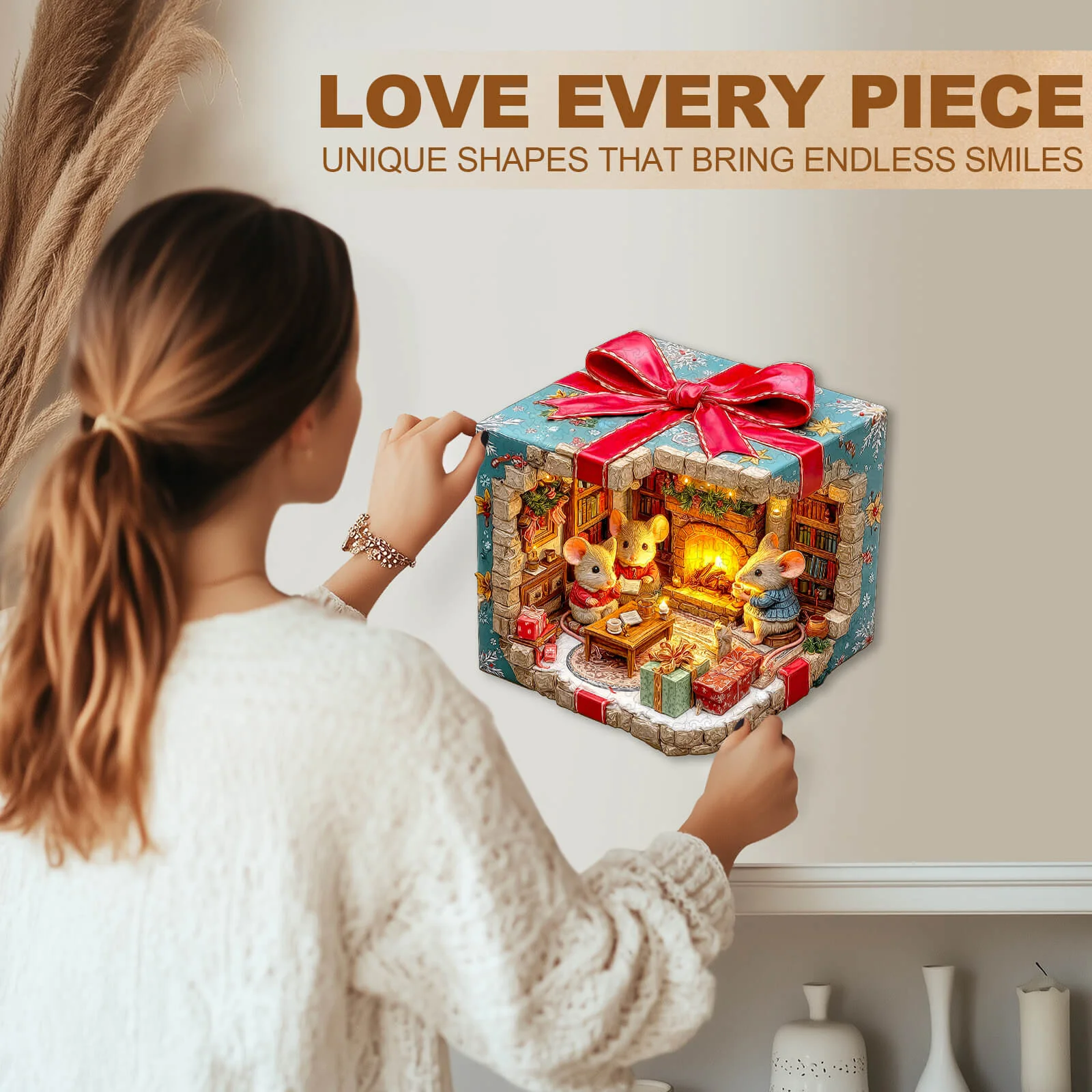 Mouse's Gift House Wooden Jigsaw Puzzle - Image 10