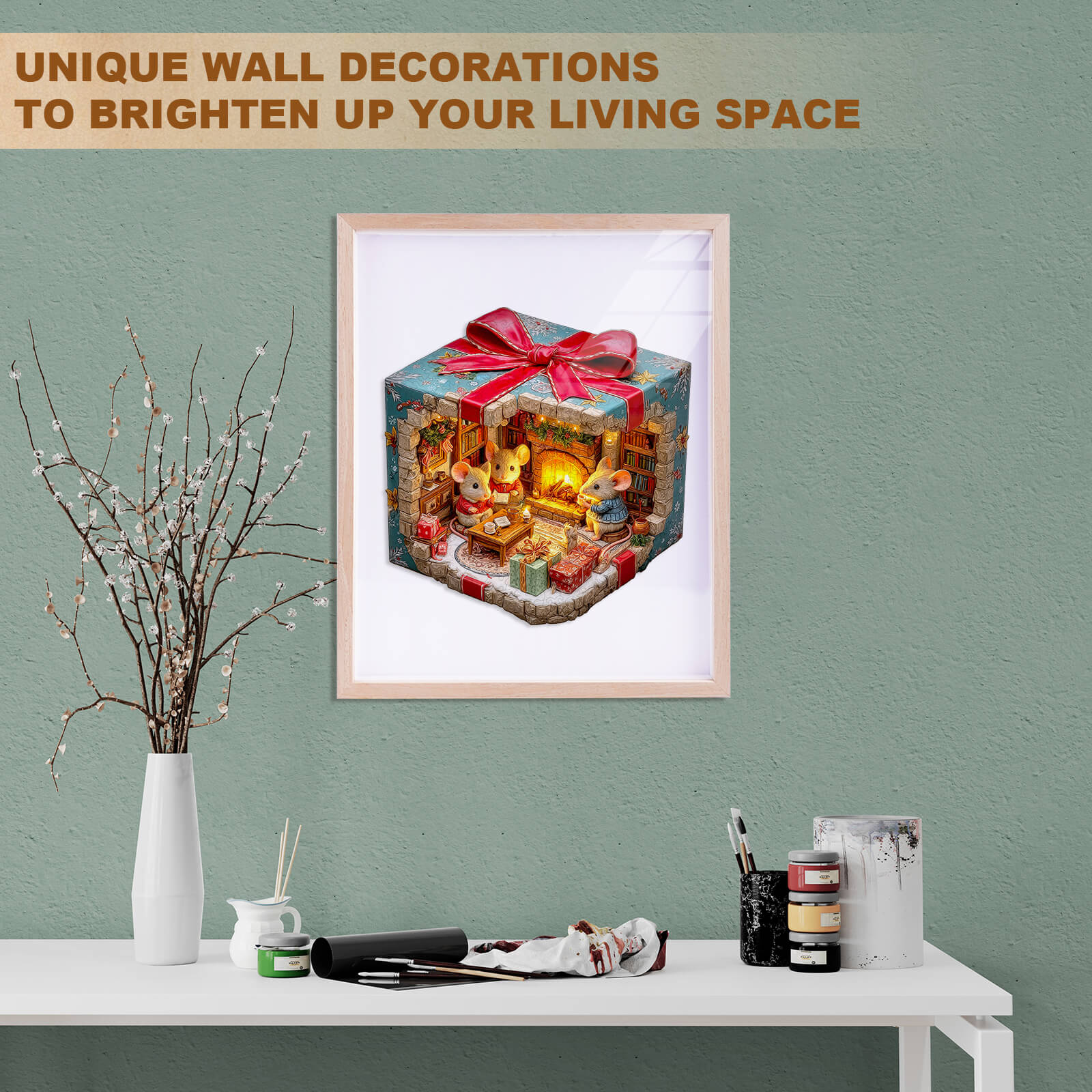 Mouse's Gift House Wooden Jigsaw Puzzle - Image 11