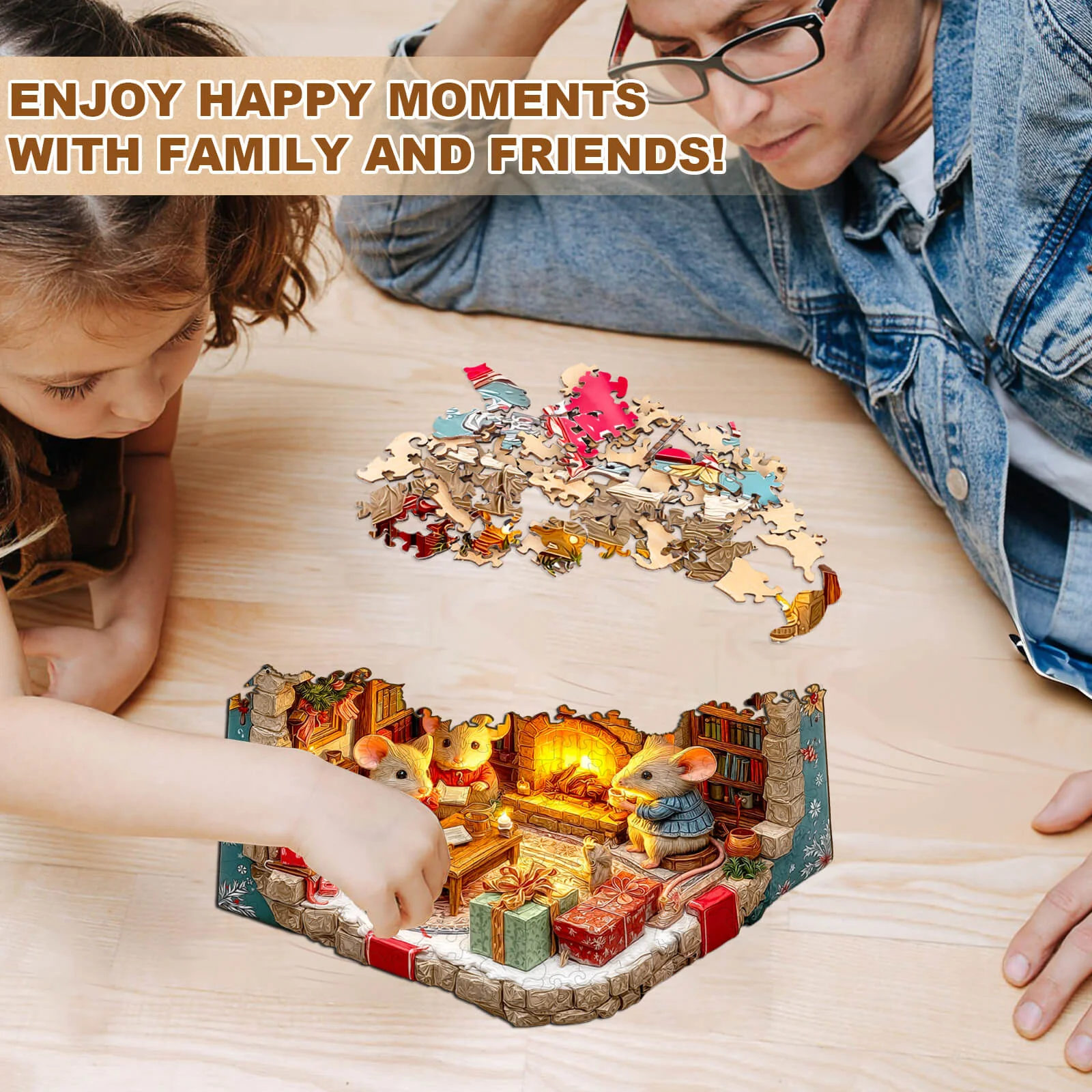 Mouse's Gift House Wooden Jigsaw Puzzle - Image 12