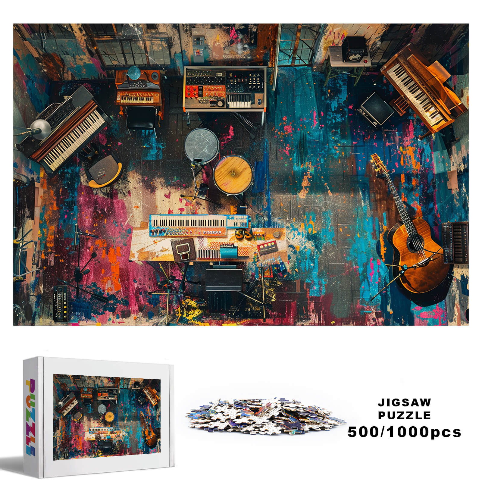 Musical Instrument Room 500 / 1000 Piece Puzzle - Image 2