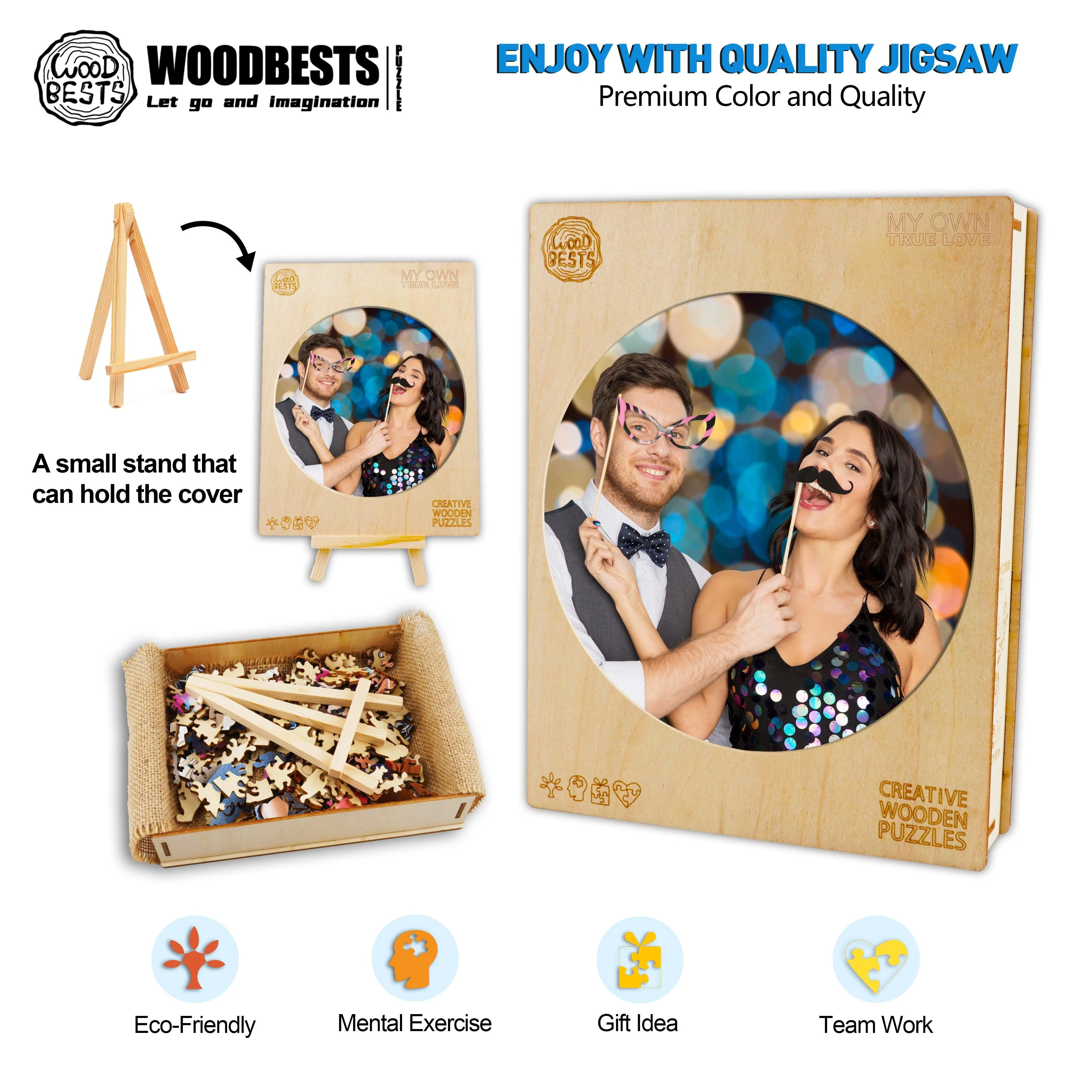 True Love Personalized Photo Puzzles For Wedding Memory - Image 6