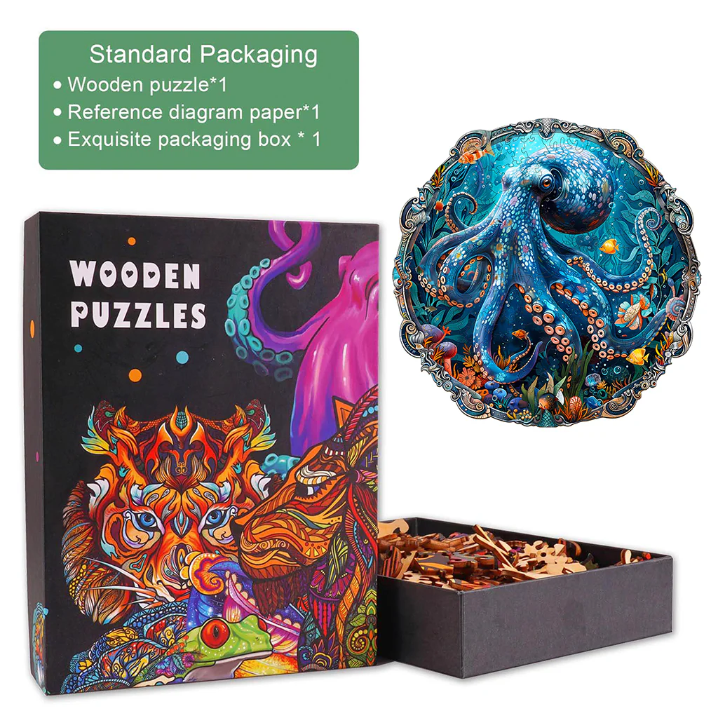Mystic Tentacles Wooden Jigsaw Puzzle - Image 5