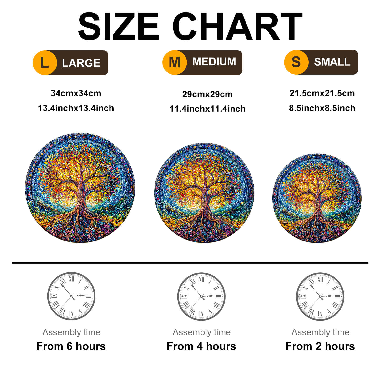 Natural Tree of Life Wooden Jigsaw Puzzle - Image 5