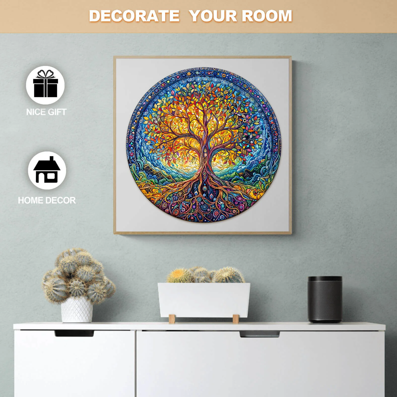 Natural Tree of Life Wooden Jigsaw Puzzle - Image 7