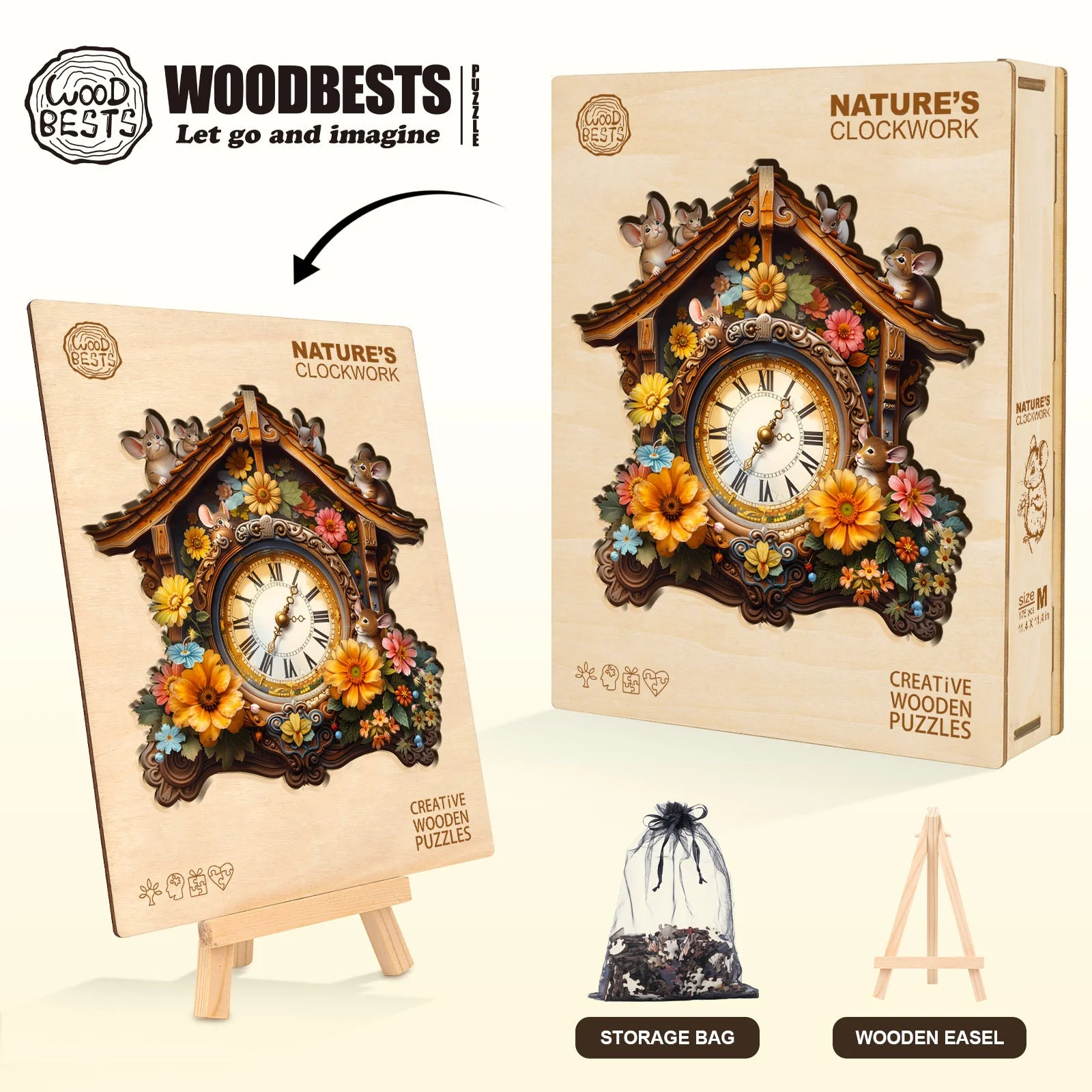 Nature's Clockwork Wooden Jigsaw Puzzle - Image 5