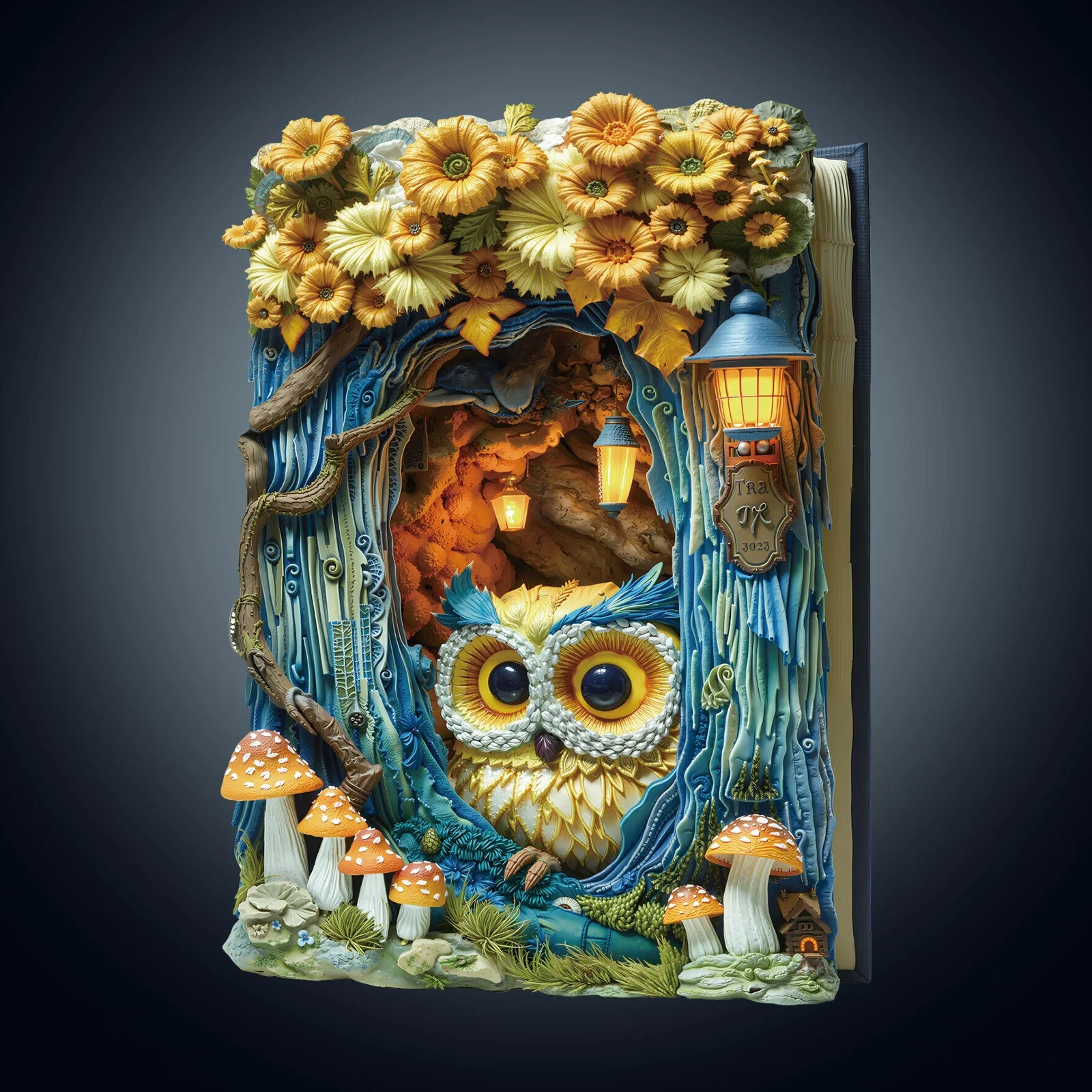 Owl Beneath The Light Wooden Jigsaw Puzzle - Image 3