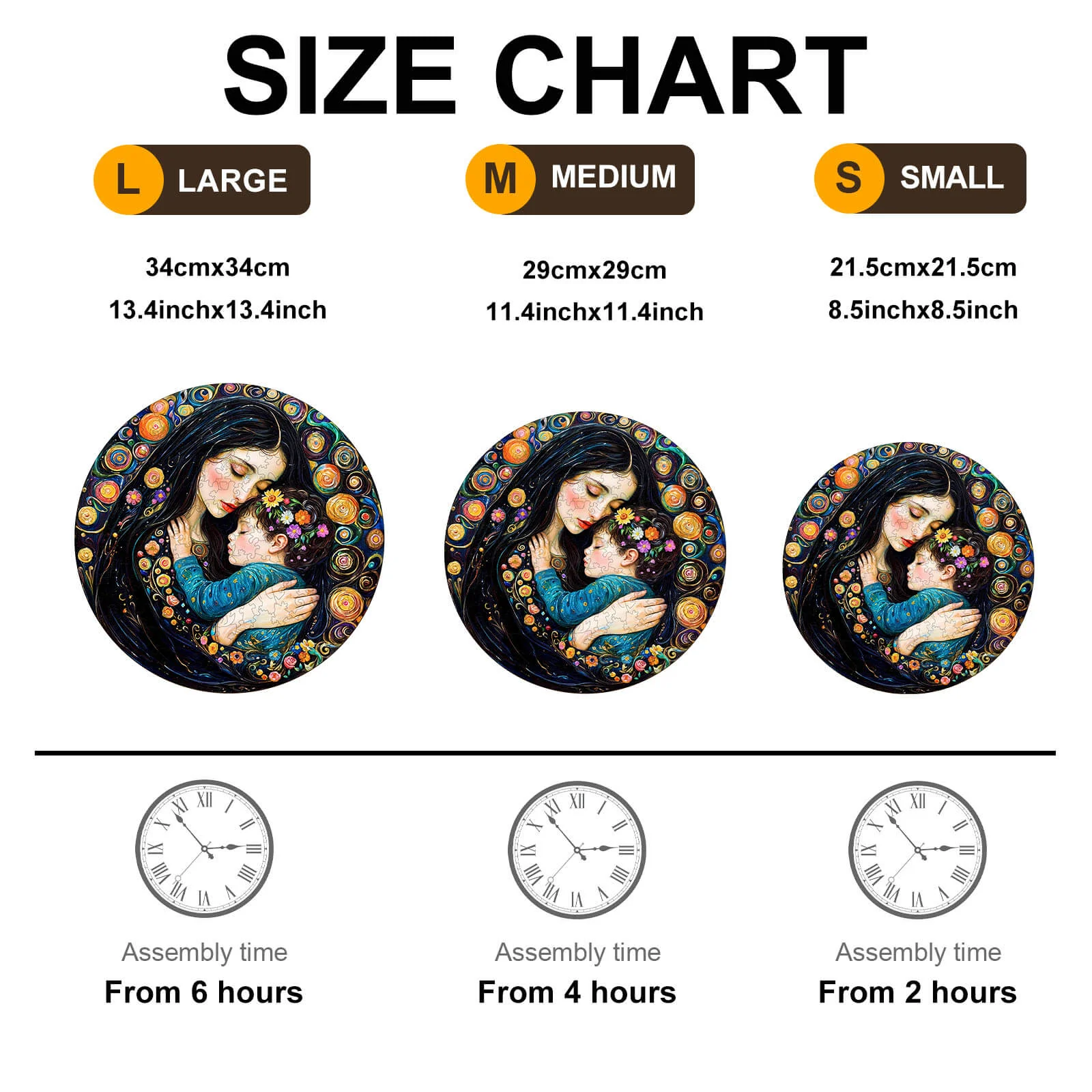 Painting Motherly Love Wooden Jigsaw Puzzle - Image 5