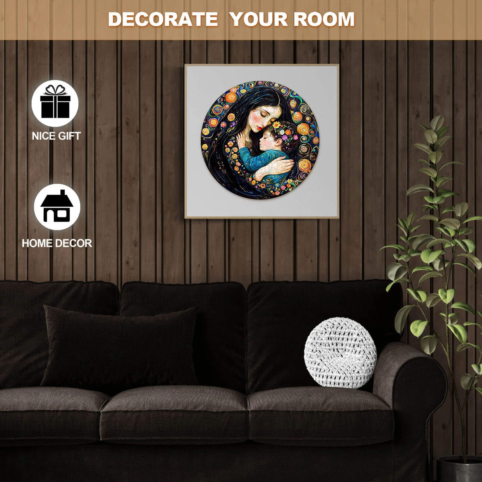 Painting Motherly Love Wooden Jigsaw Puzzle - Image 7