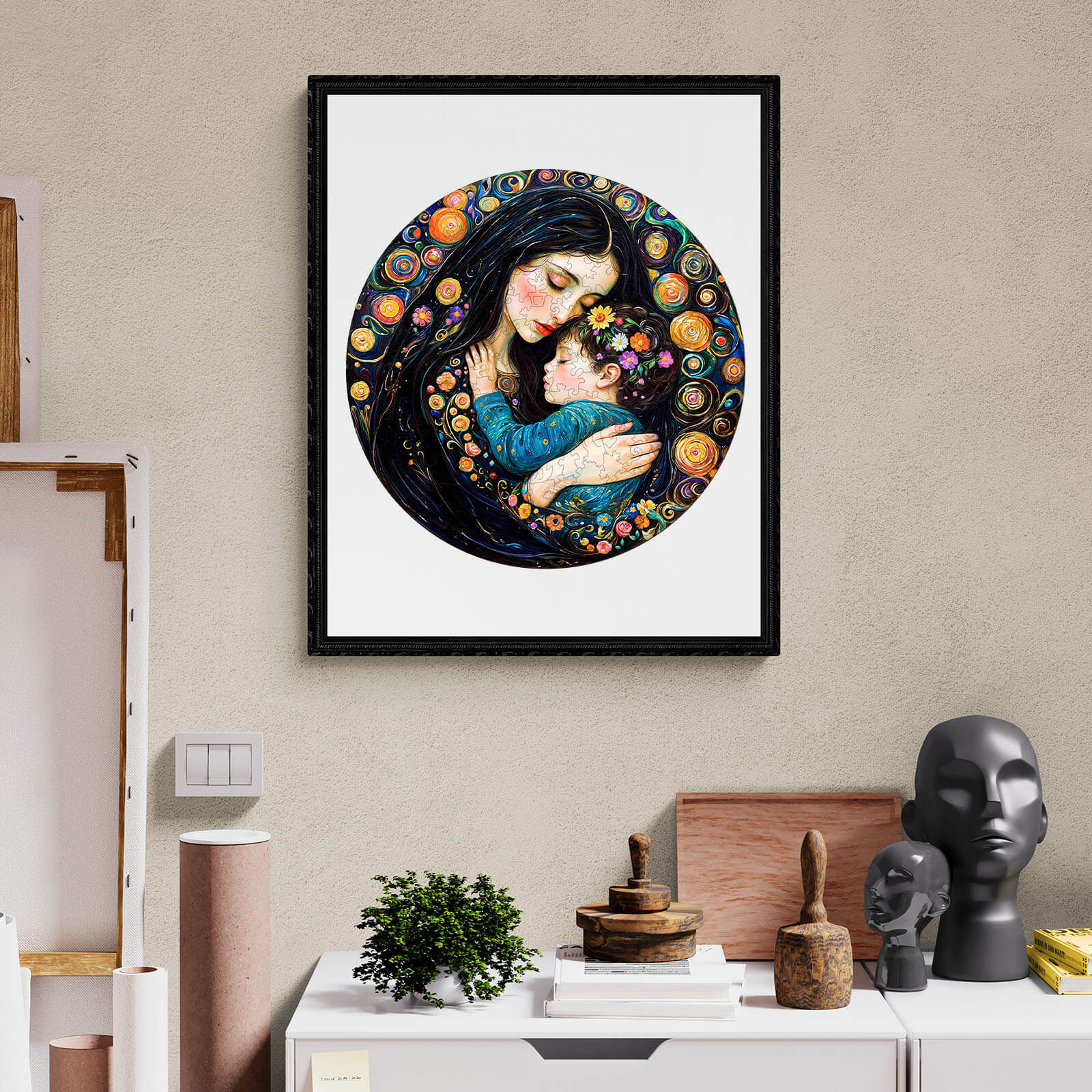 Painting Motherly Love Wooden Jigsaw Puzzle - Image 9